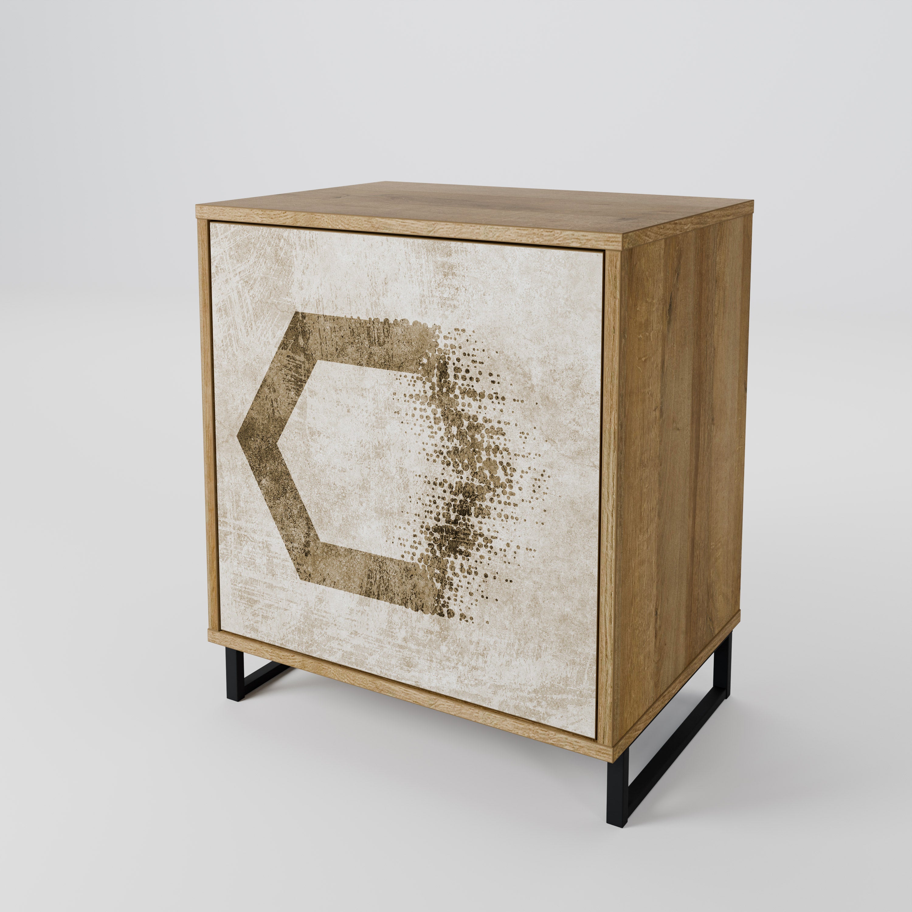 HEXAGONAL SHAPES Komoda 1-drzwiowa korpus Dąb Riva