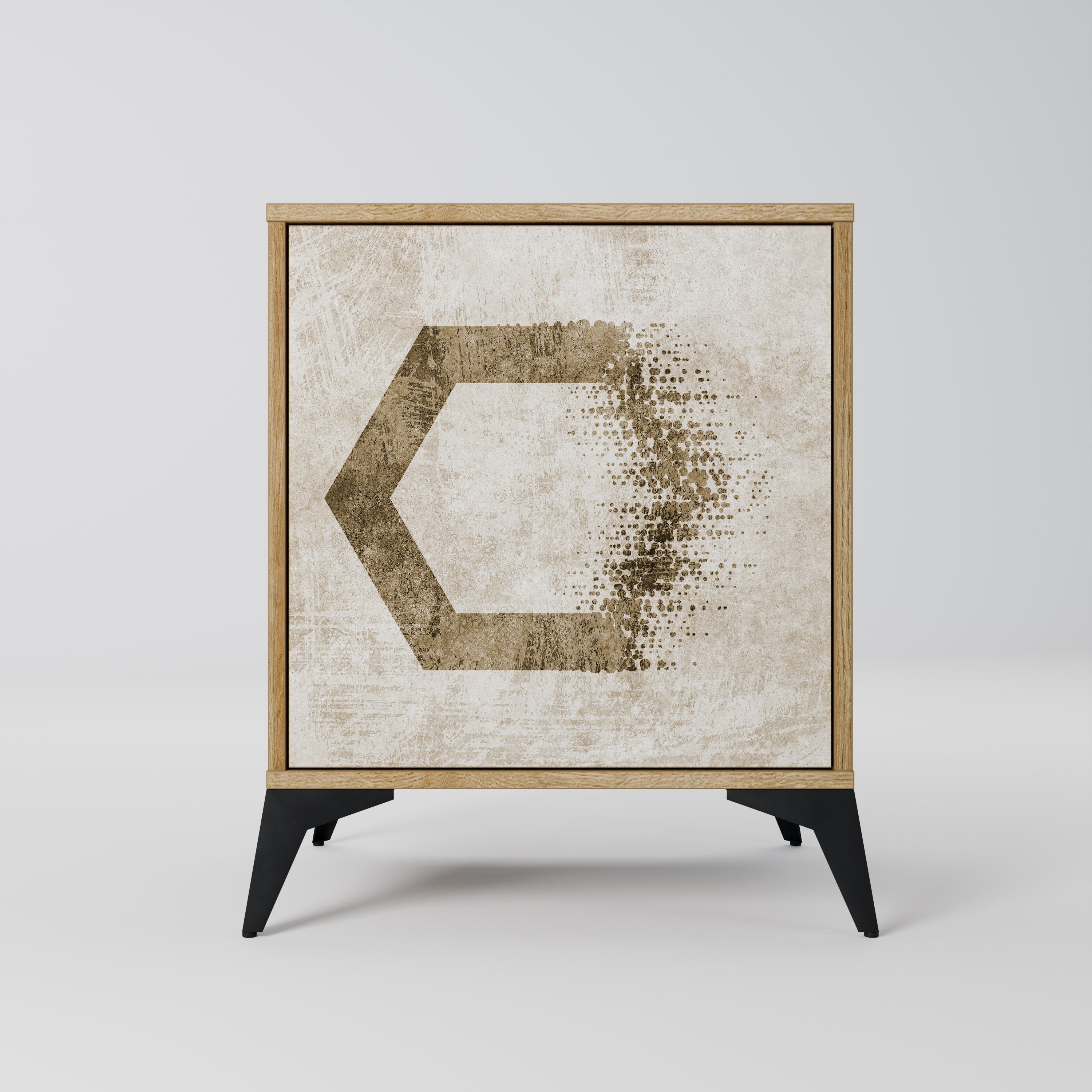 HEXAGONAL SHAPES Komoda 1-drzwiowa korpus Dąb Riva