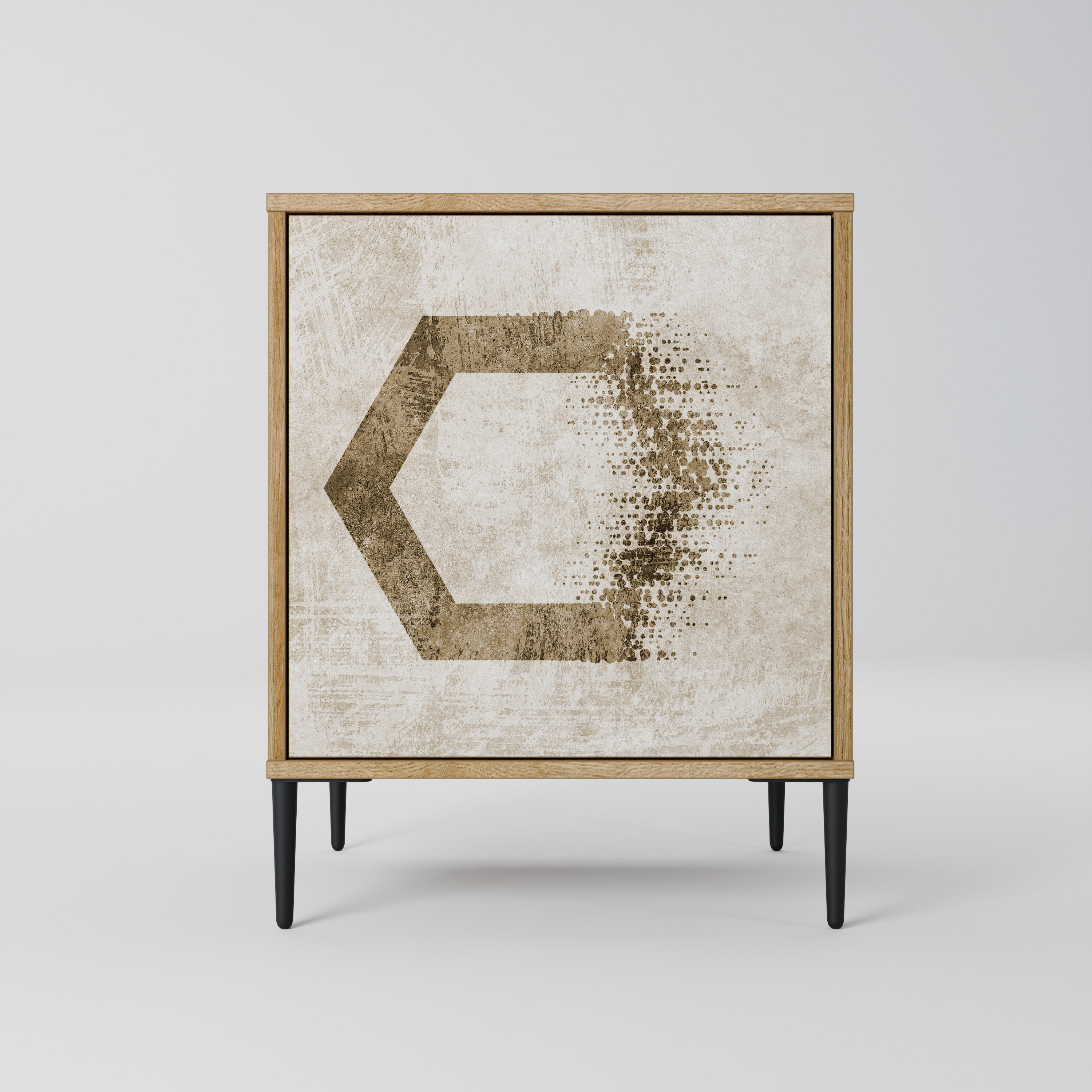 HEXAGONAL SHAPES Komoda 1-drzwiowa korpus Dąb Riva