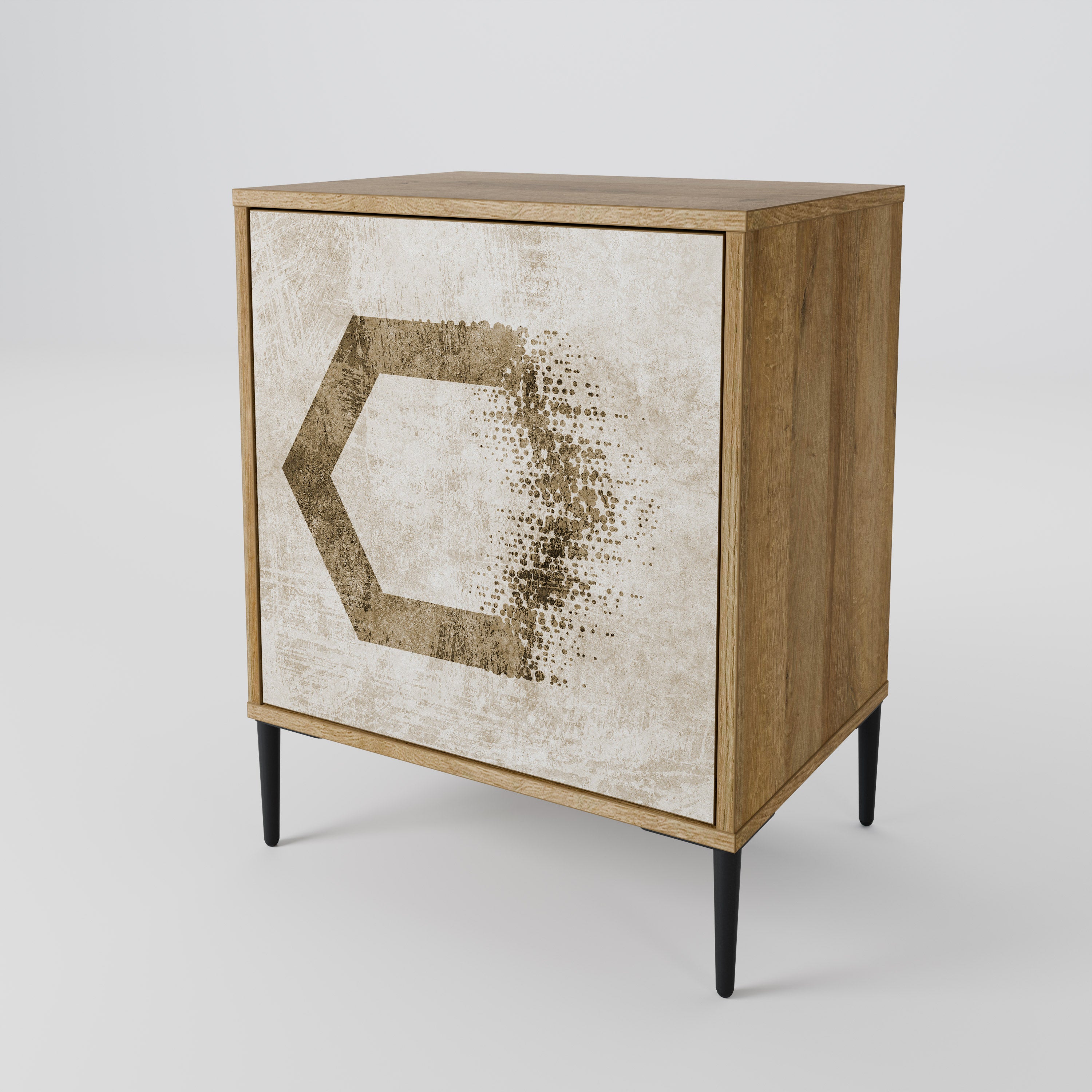 HEXAGONAL SHAPES Komoda 1-drzwiowa korpus Dąb Riva