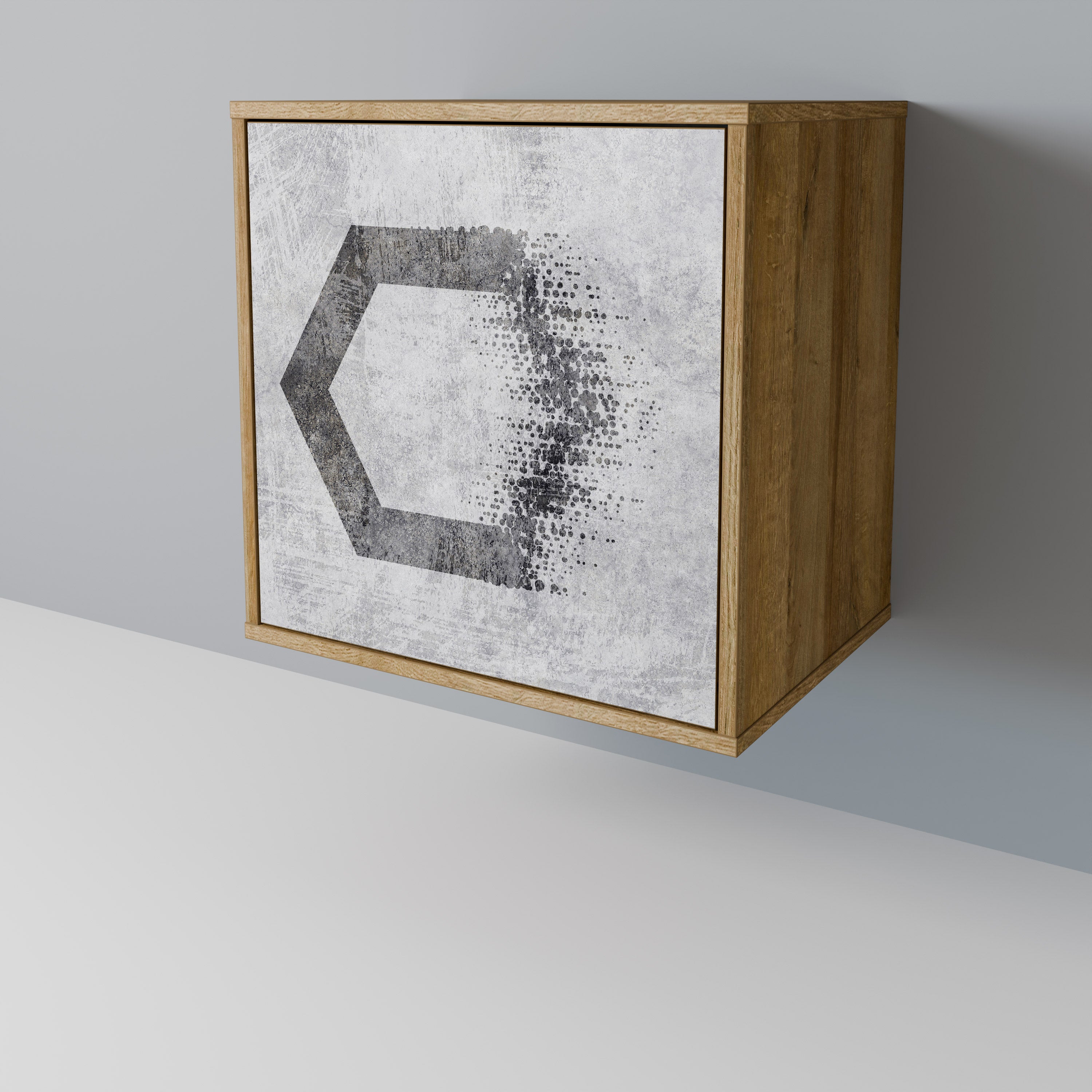 HEXAGONAL FIGURES Komoda 1-drzwiowa korpus Dąb Riva