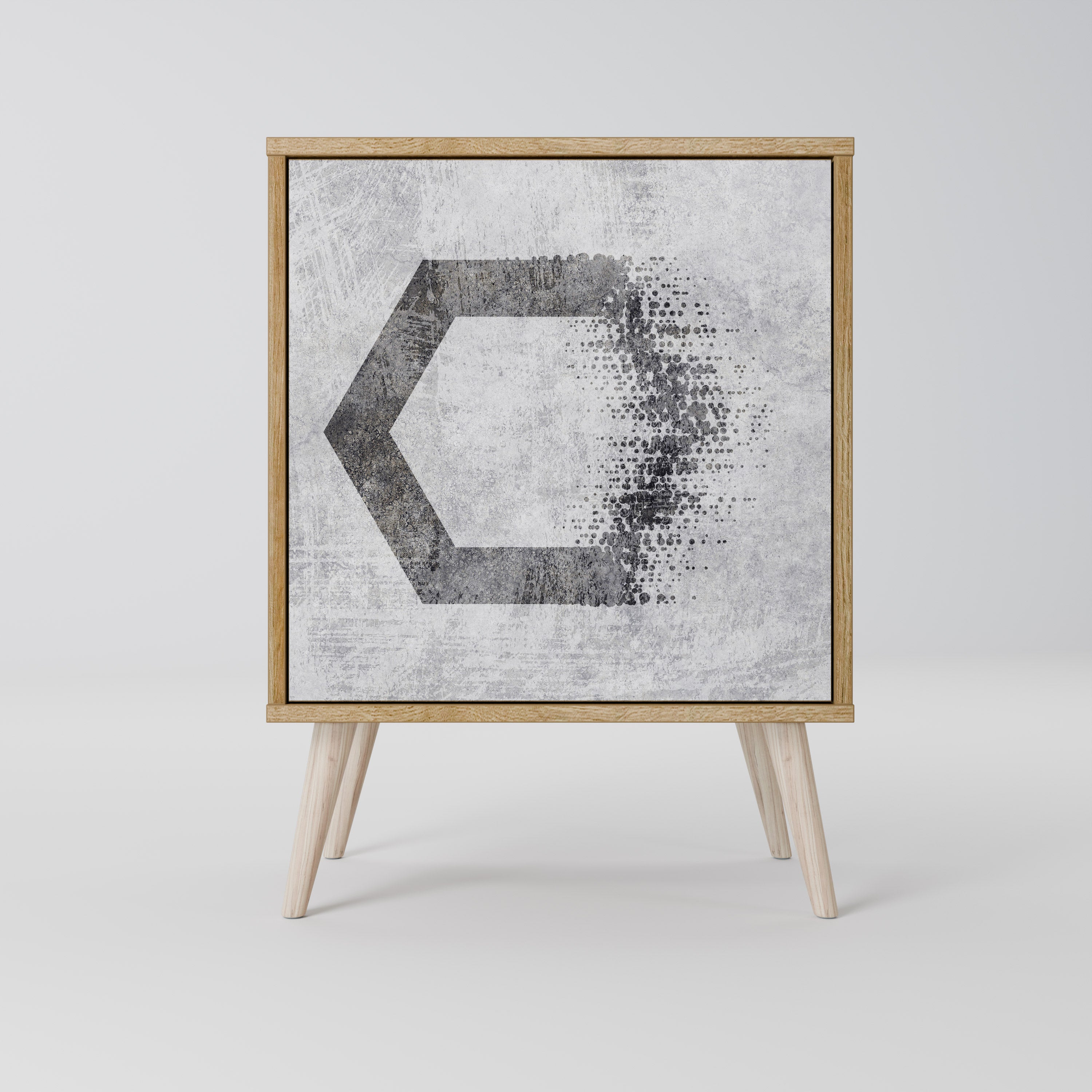 HEXAGONAL FIGURES Komoda 1-drzwiowa korpus Dąb Riva