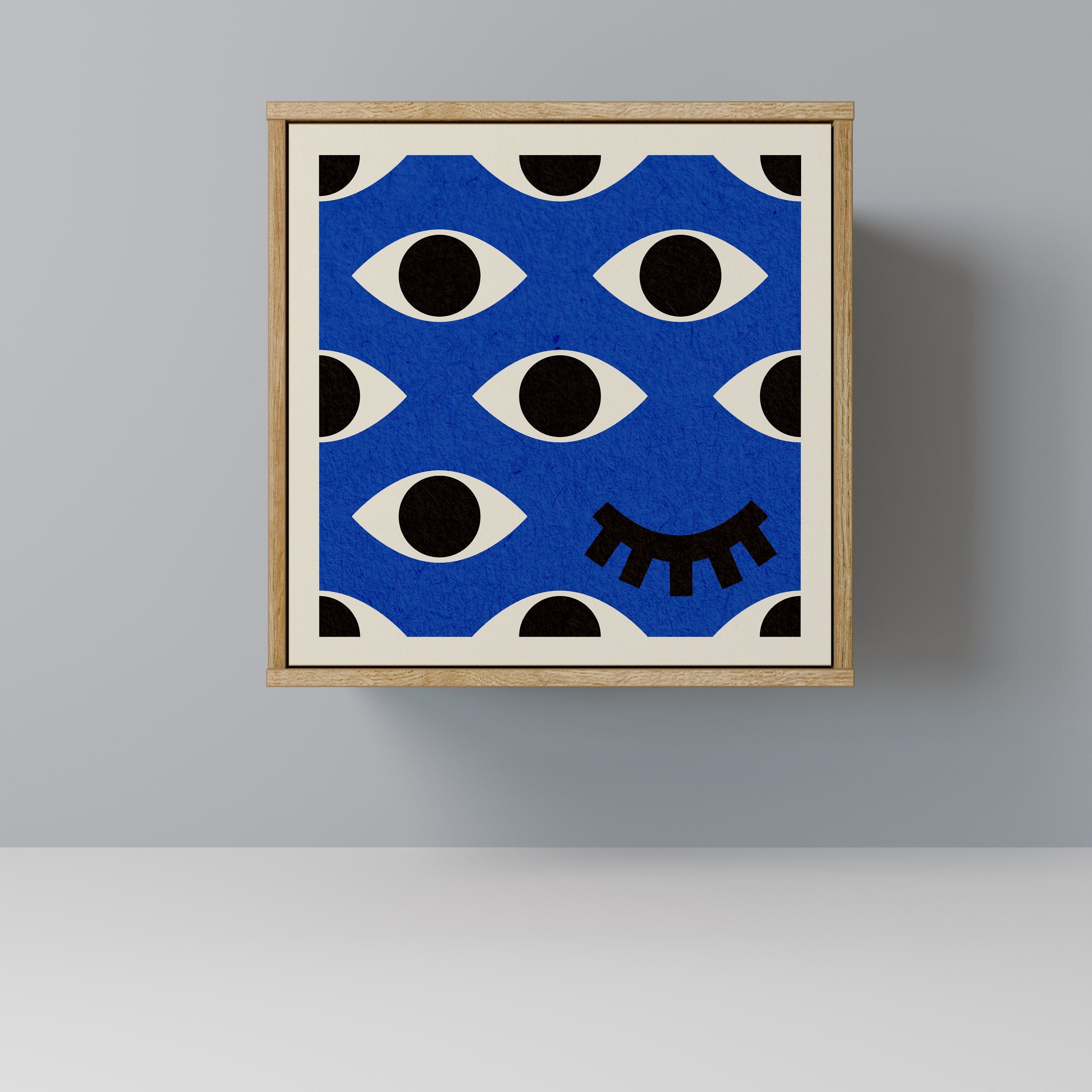 GEOMETRIC EYES Komoda 1-drzwiowa korpus Dąb Riva