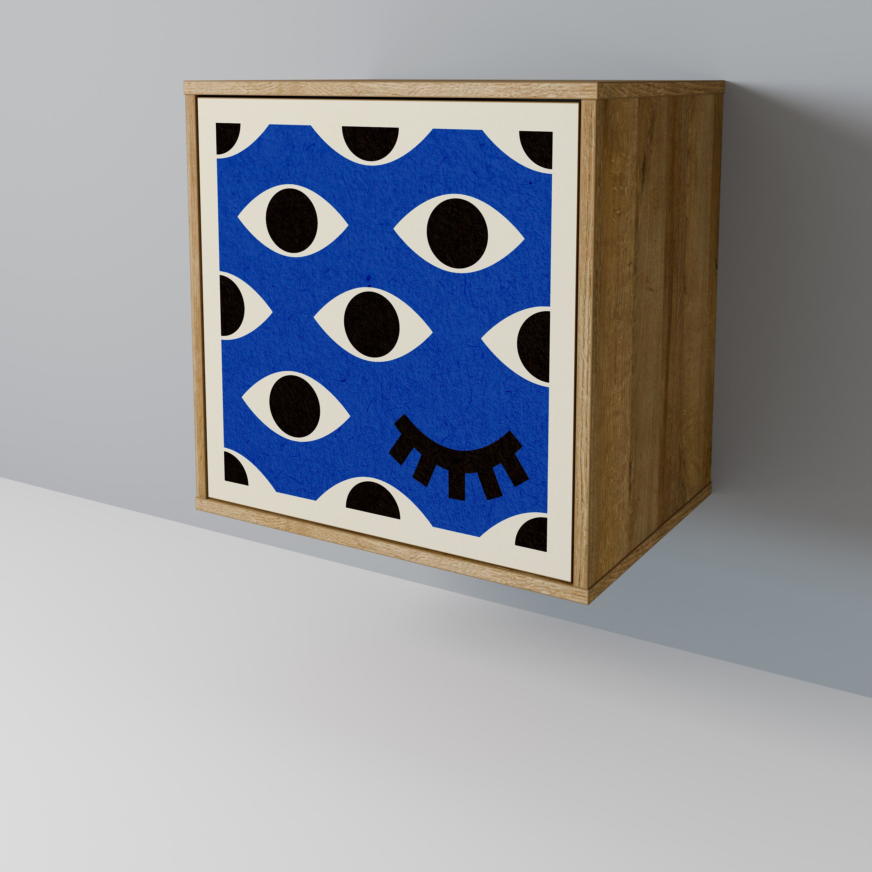 GEOMETRIC EYES Komoda 1-drzwiowa korpus Dąb Riva
