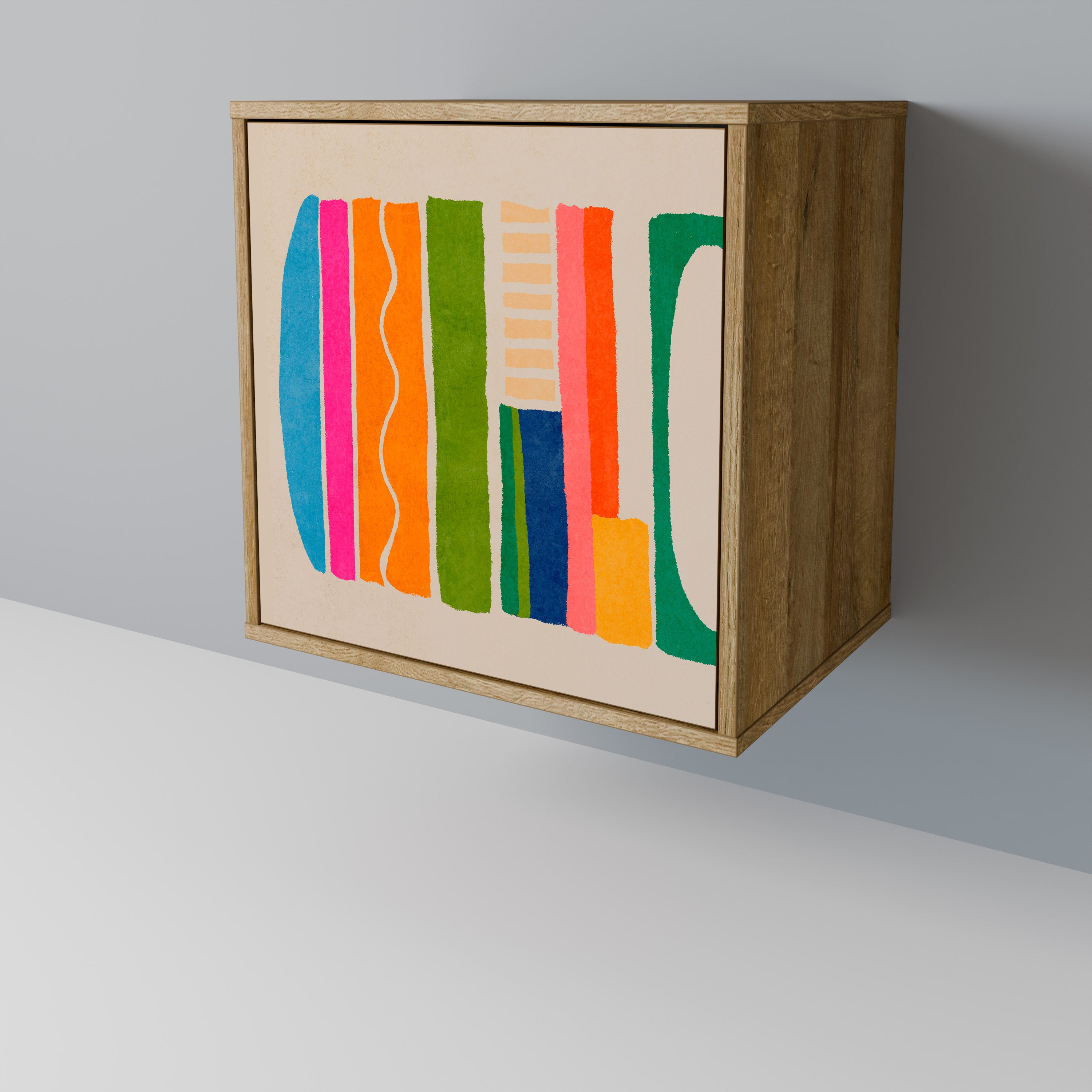GEOMETRIC SHINE Komoda 1-drzwiowa korpus Dąb Riva