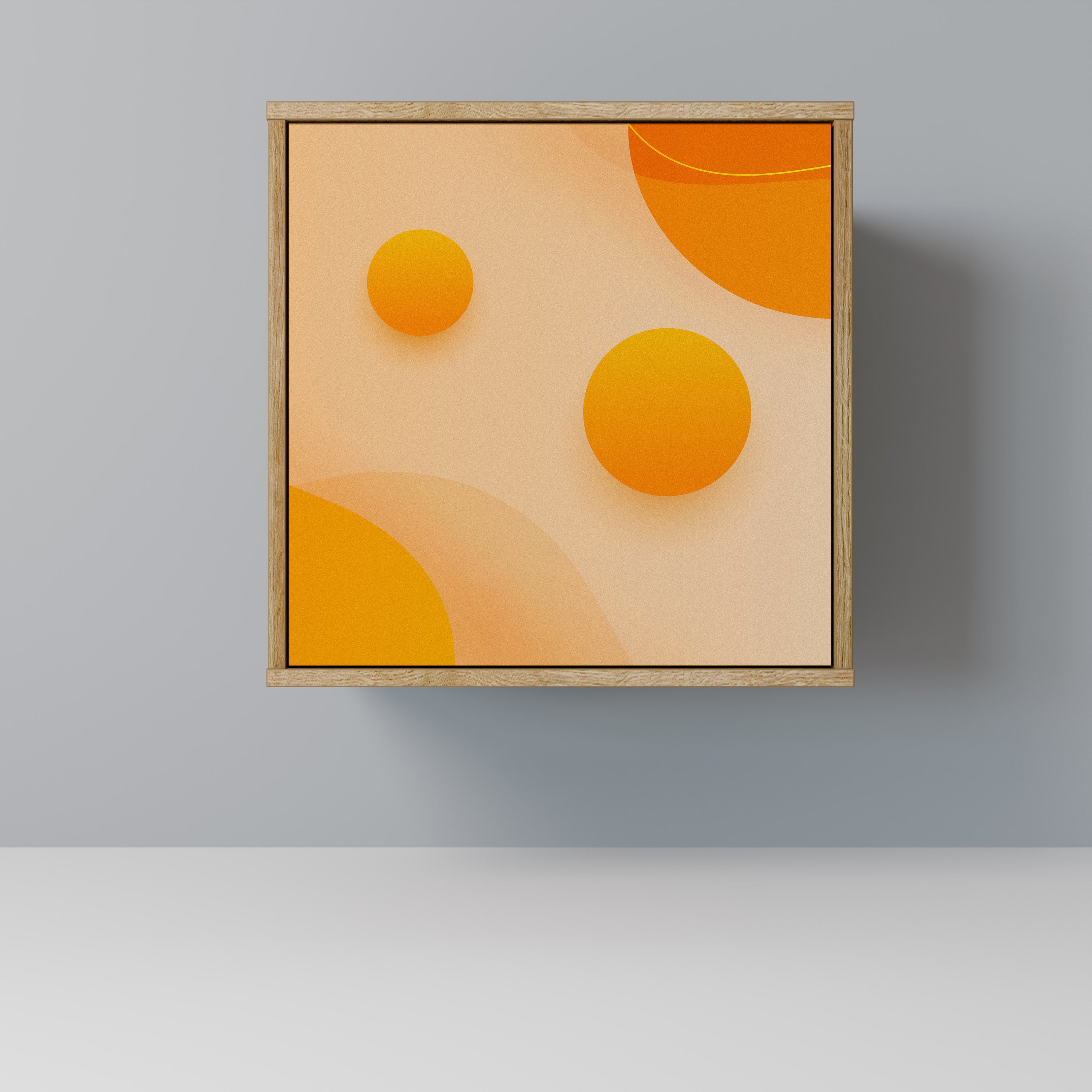 ORANGE ARRANGEMENT Komoda 1-drzwiowa korpus Dąb Riva