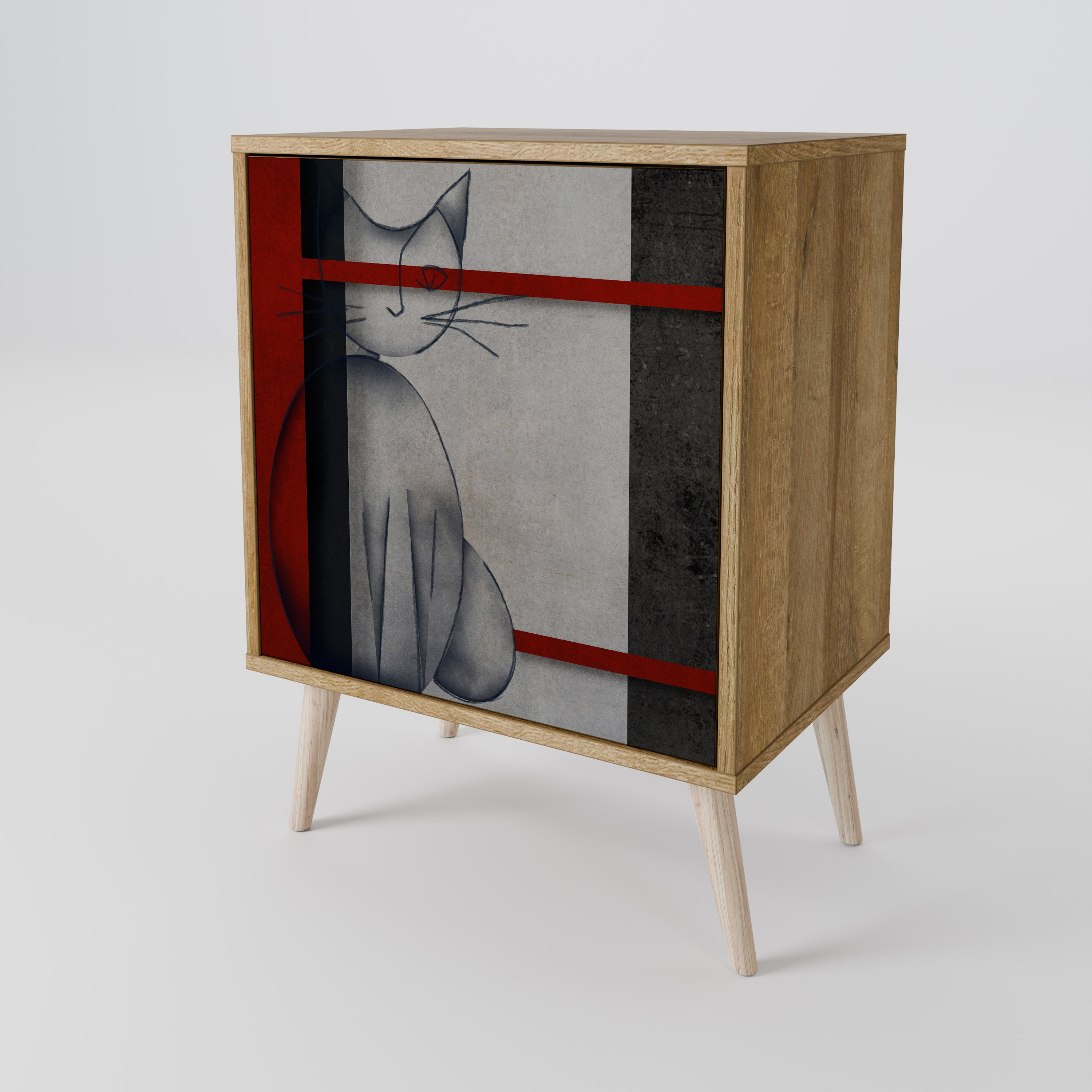 GRAY FIGURES Komoda 1-drzwiowa korpus Dąb Riva