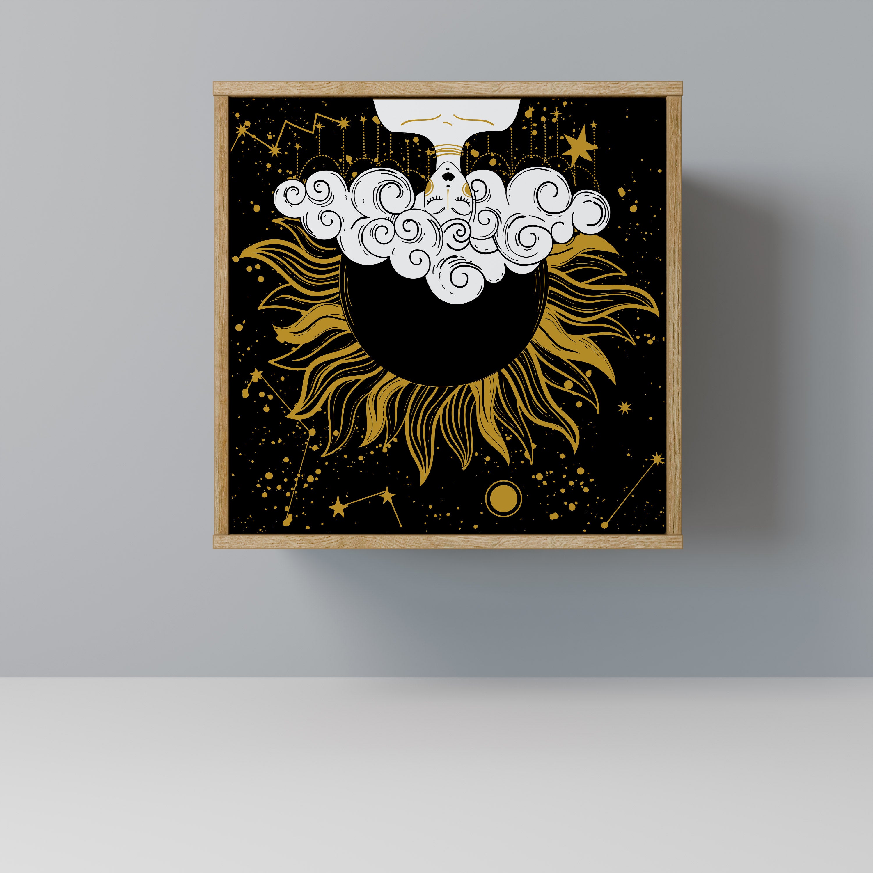 STELLAR CONSTELLATIONS Komoda 1-drzwiowa korpus Dąb Riva