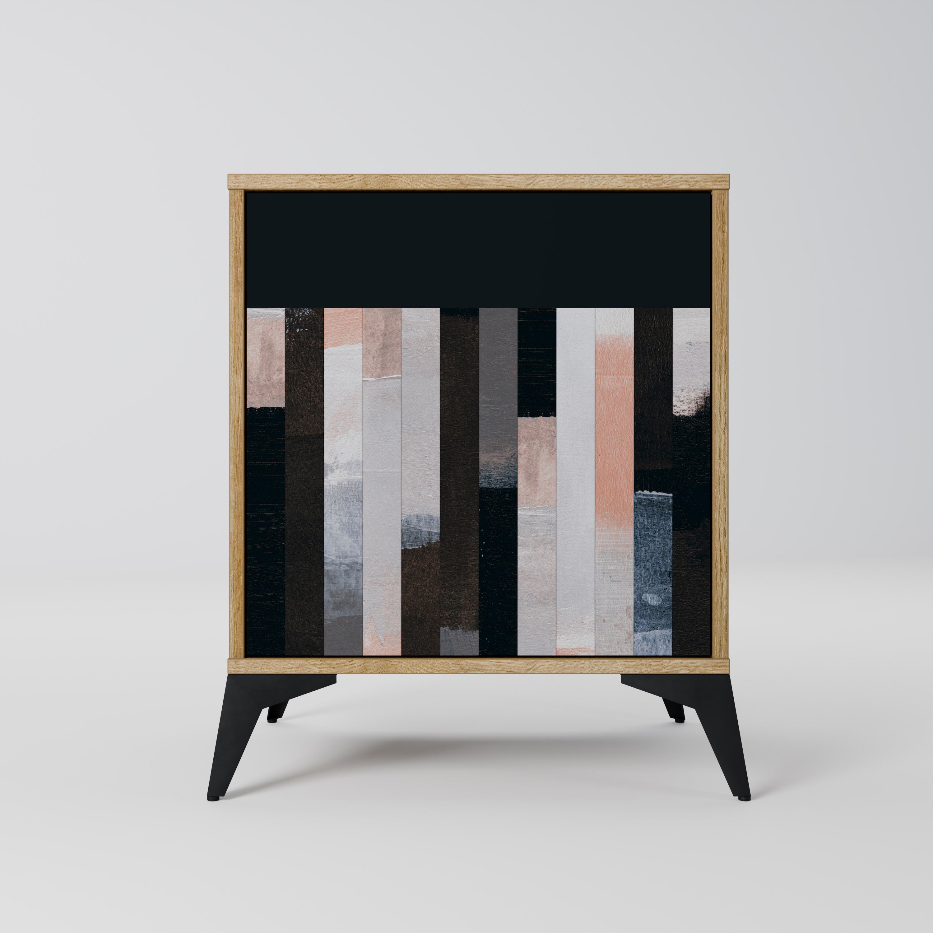 COLLAGE OF RECTANGLES Komoda 1-drzwiowa korpus Dąb Riva