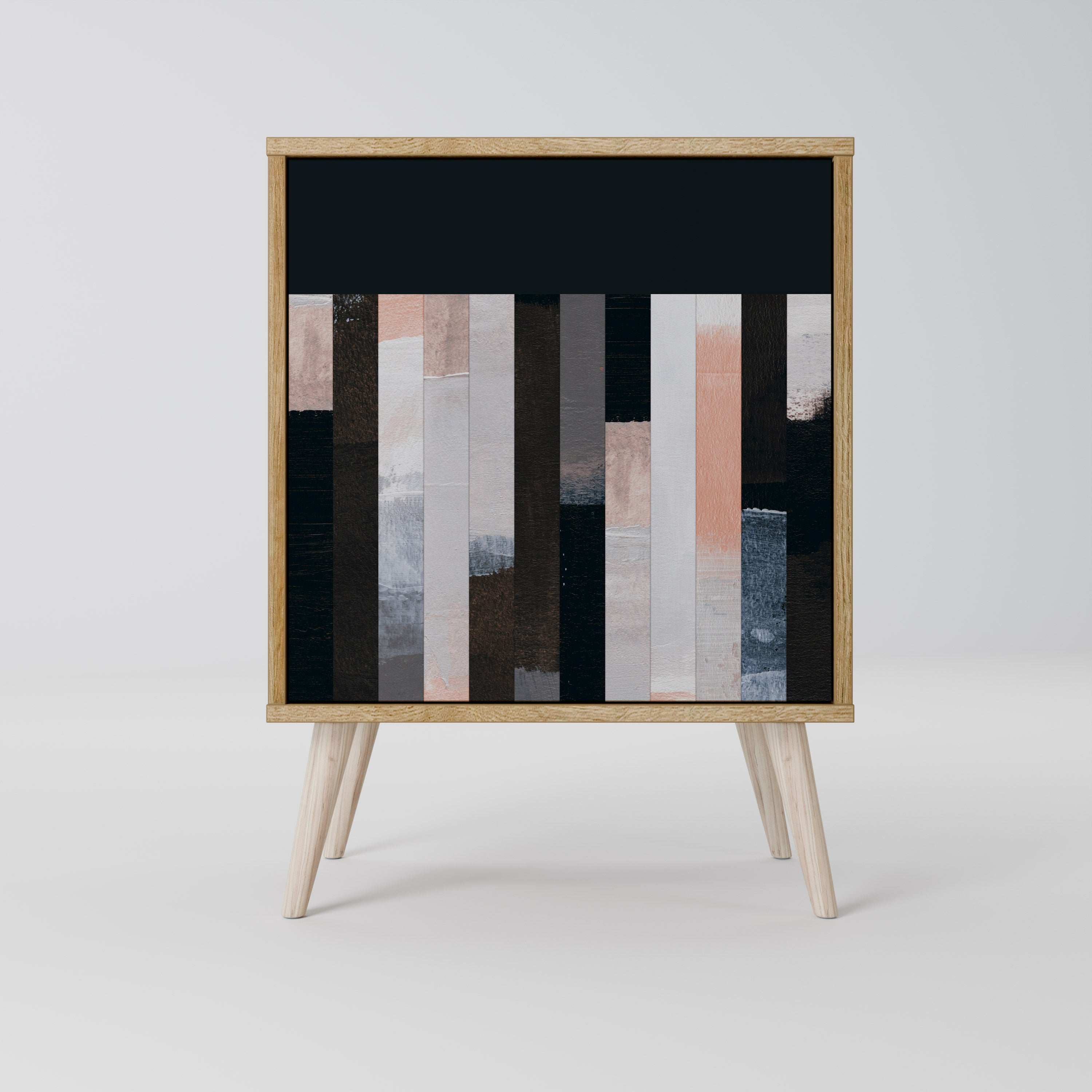 COLLAGE OF RECTANGLES Komoda 1-drzwiowa korpus Dąb Riva