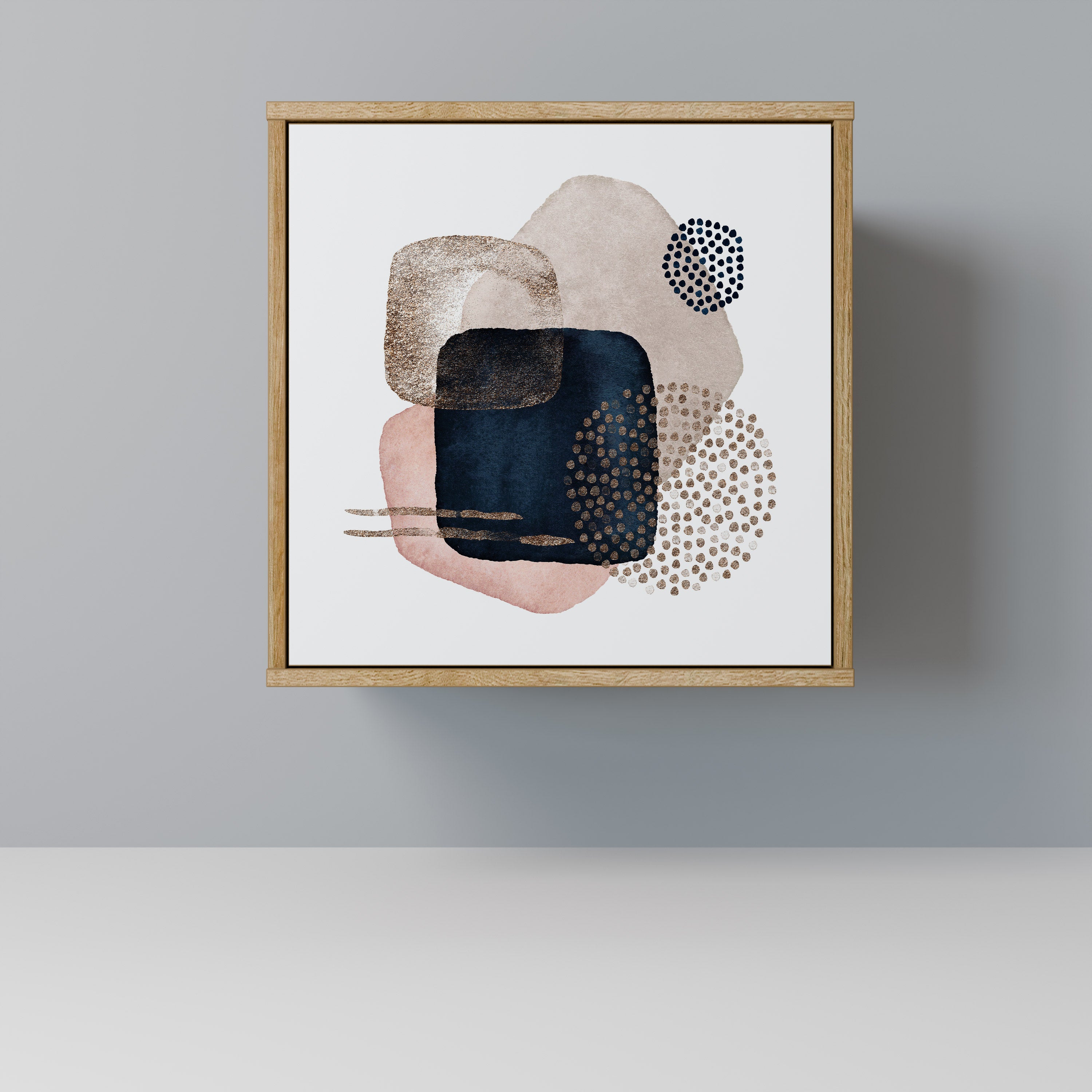 COLORFUL SHAPES Komoda 1-drzwiowa korpus Dąb Riva