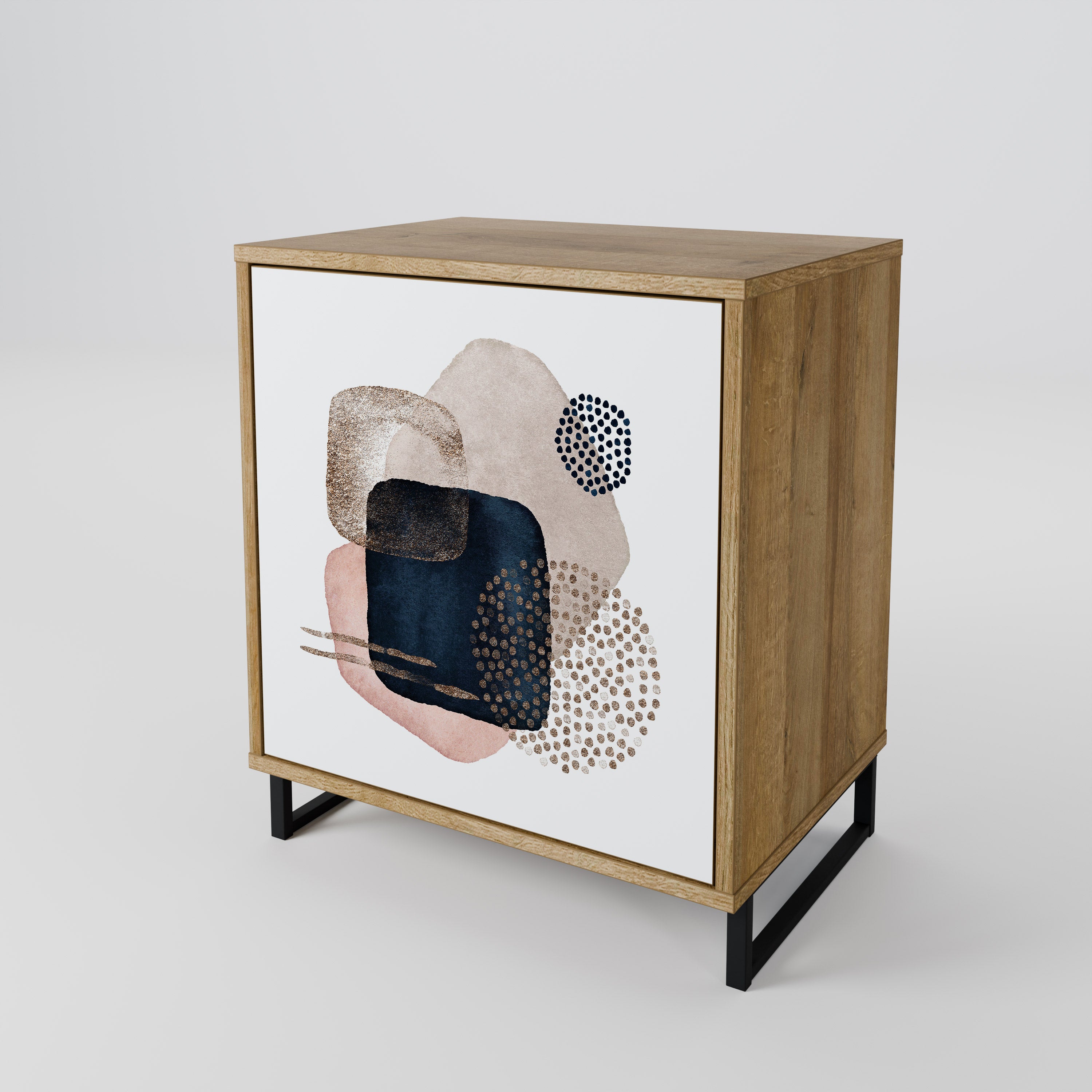 COLORFUL SHAPES Komoda 1-drzwiowa korpus Dąb Riva