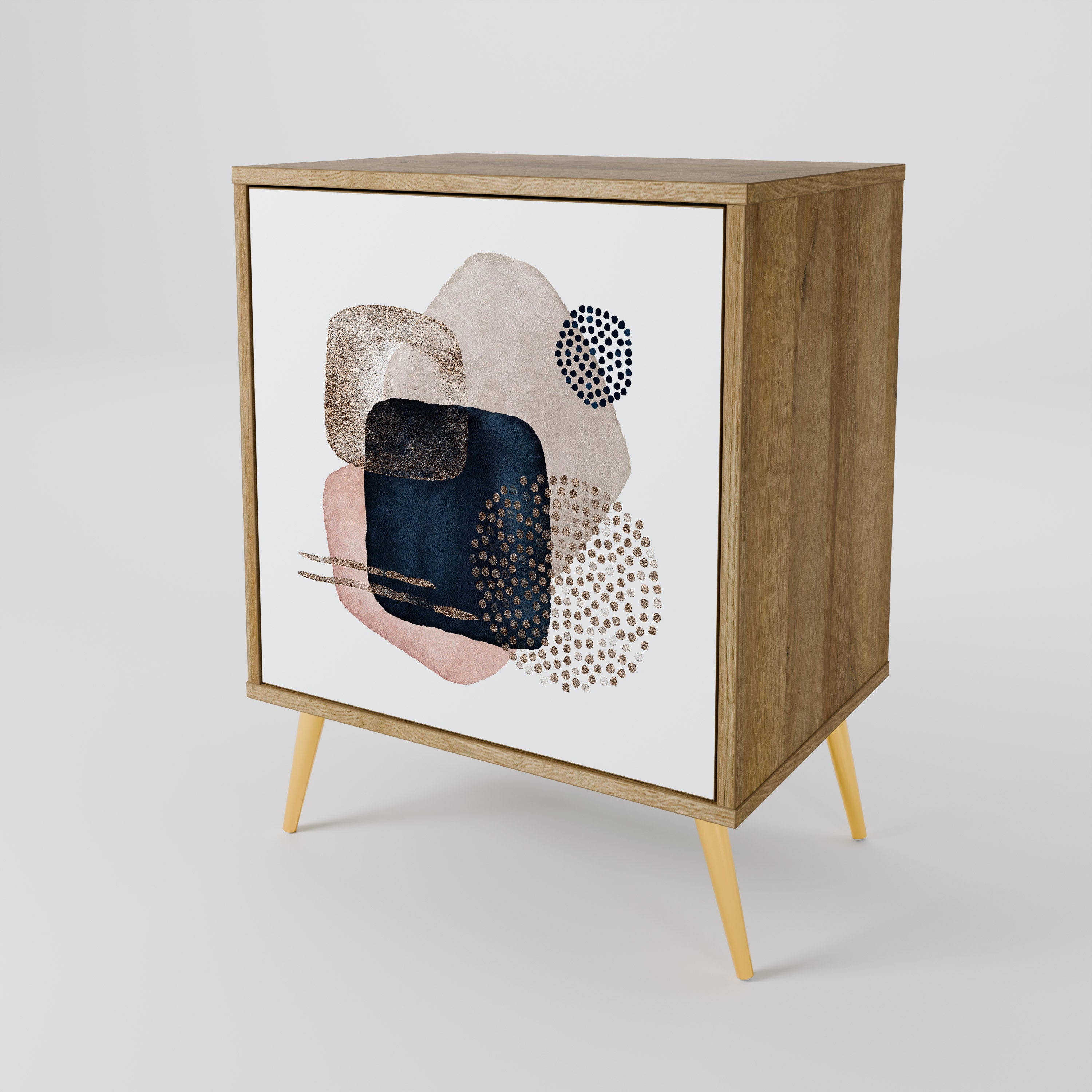 COLORFUL SHAPES Komoda 1-drzwiowa korpus Dąb Riva