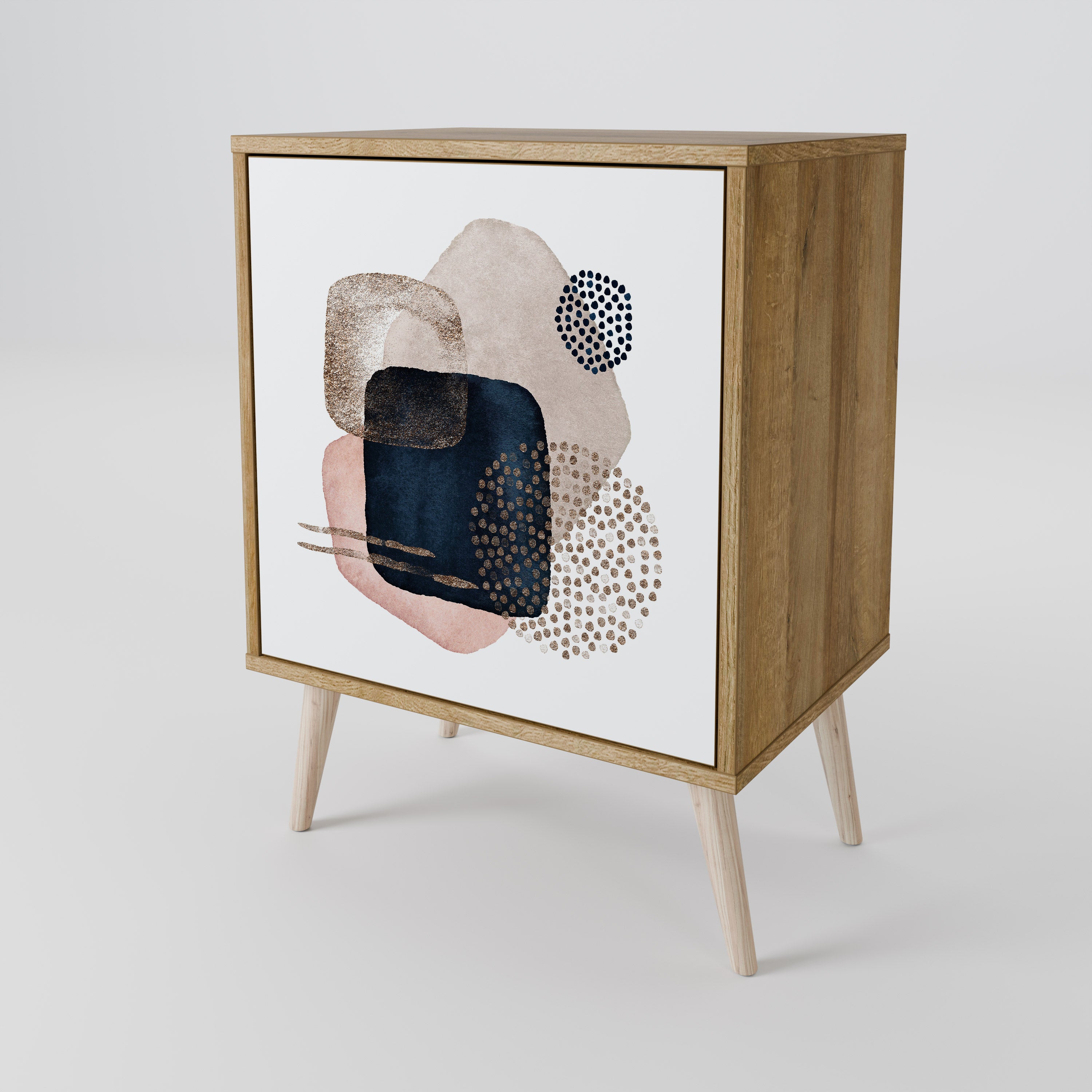 COLORFUL SHAPES Komoda 1-drzwiowa korpus Dąb Riva