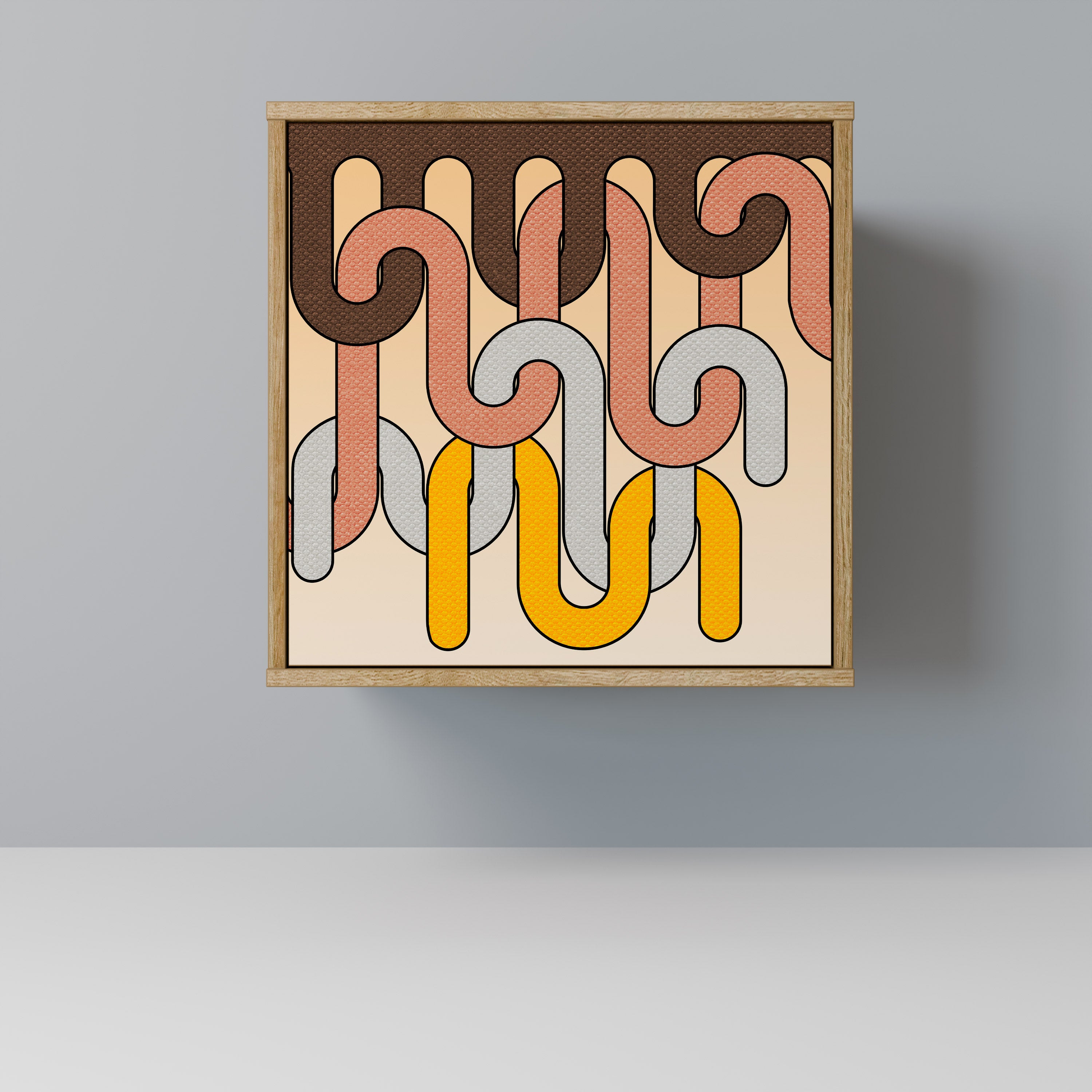 COLORFUL STRINGS Komoda 1-drzwiowa korpus Dąb Riva