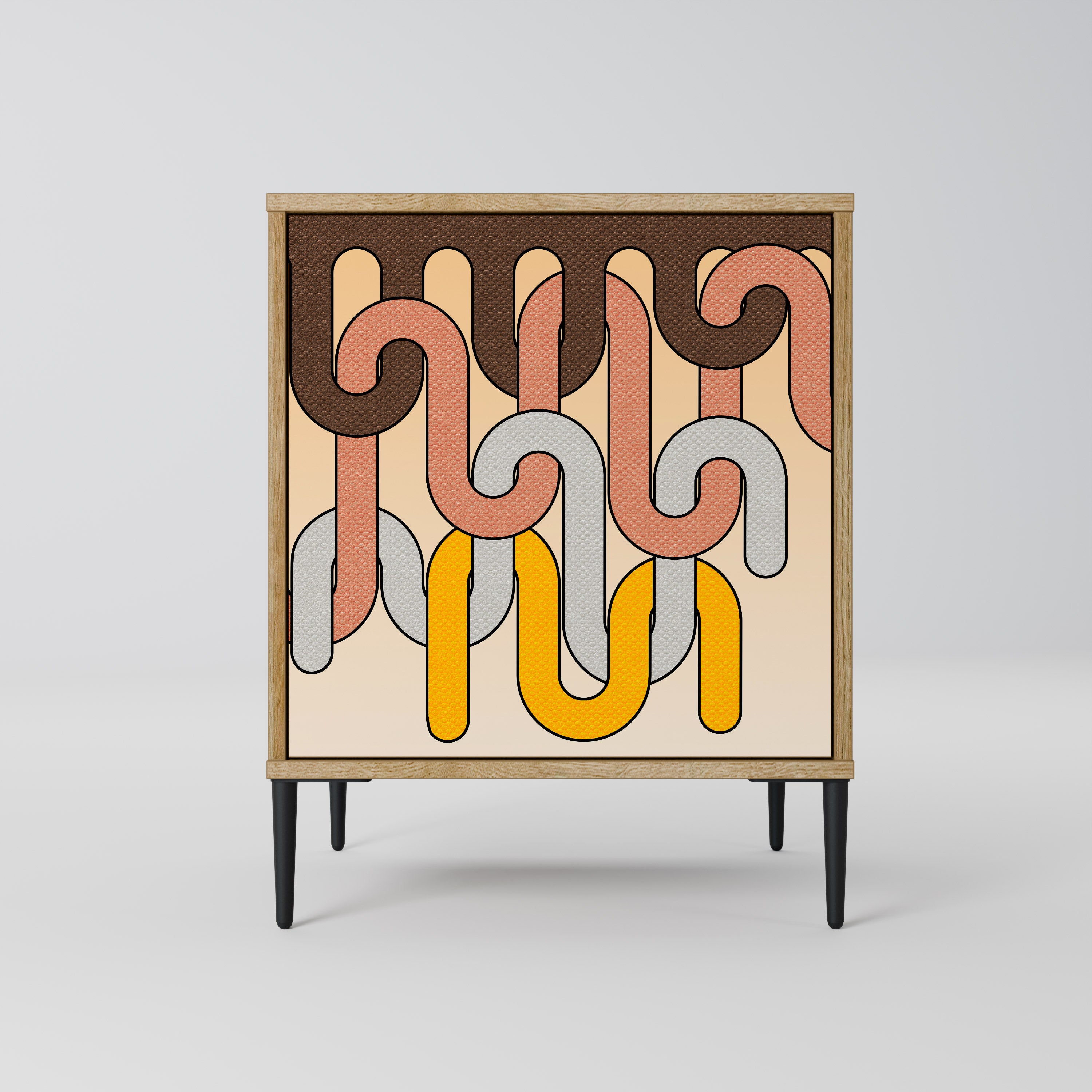 COLORFUL STRINGS Komoda 1-drzwiowa korpus Dąb Riva