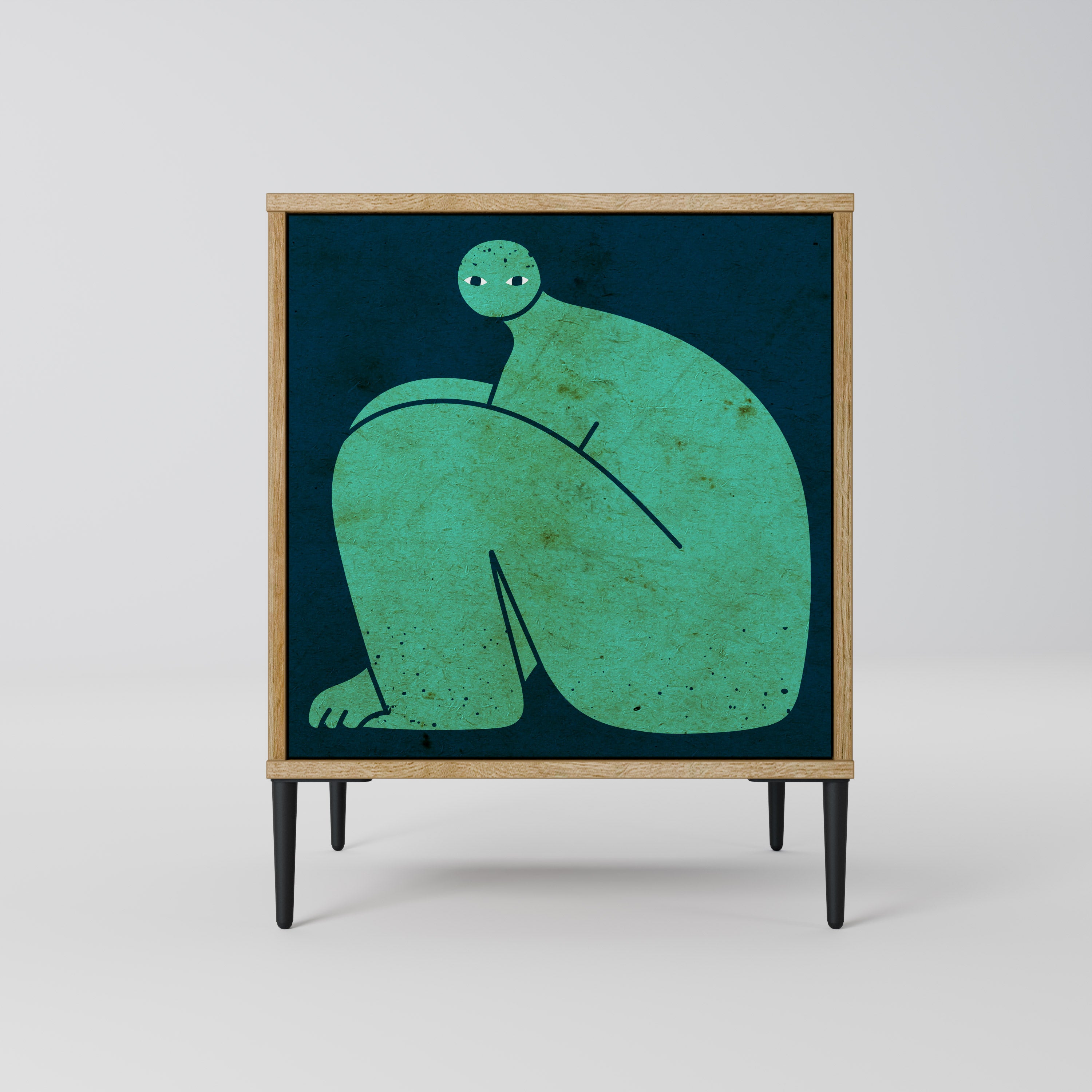 TOGETHER BUT SEPARATELY Komoda 1-drzwiowa korpus Dąb Riva