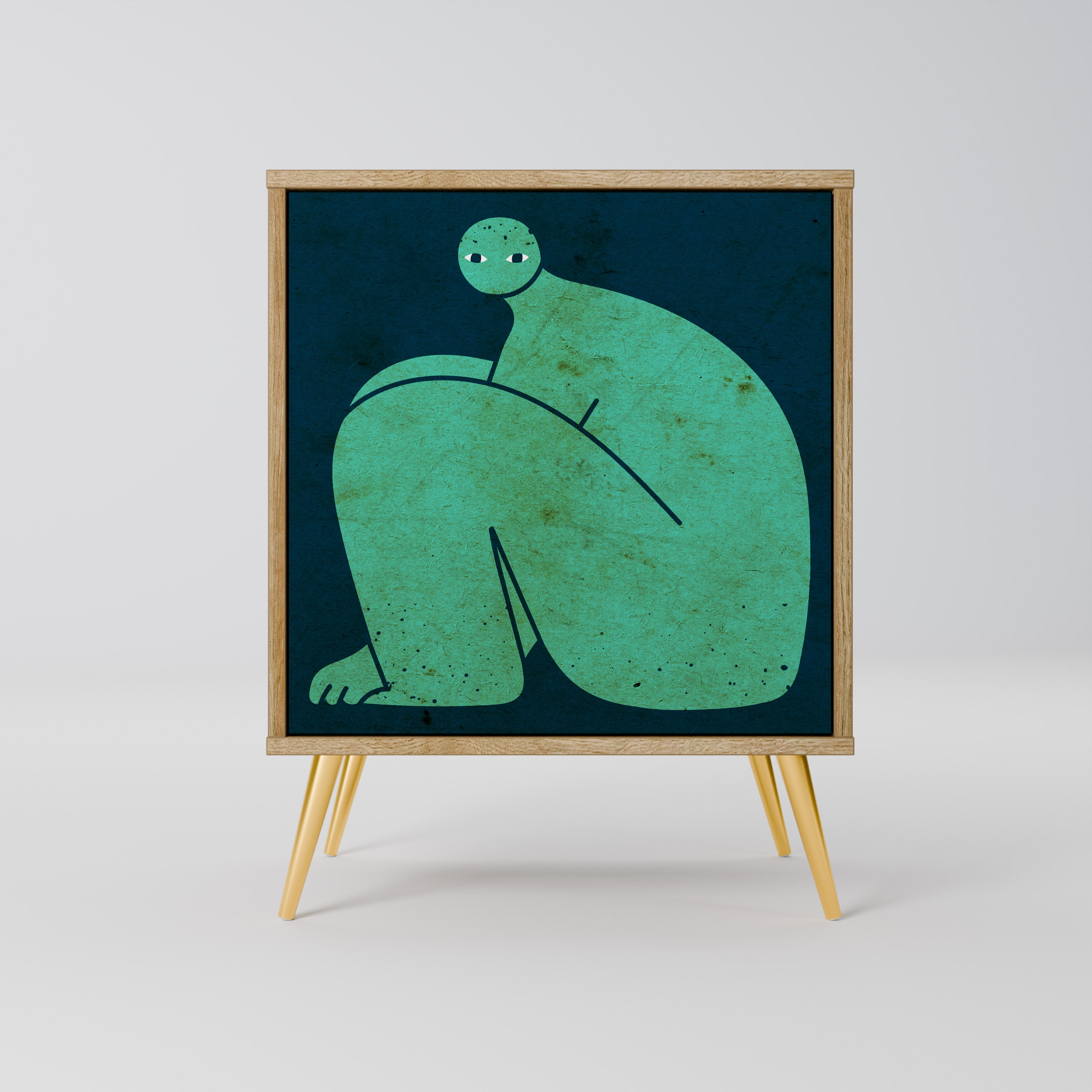 TOGETHER BUT SEPARATELY Komoda 1-drzwiowa korpus Dąb Riva