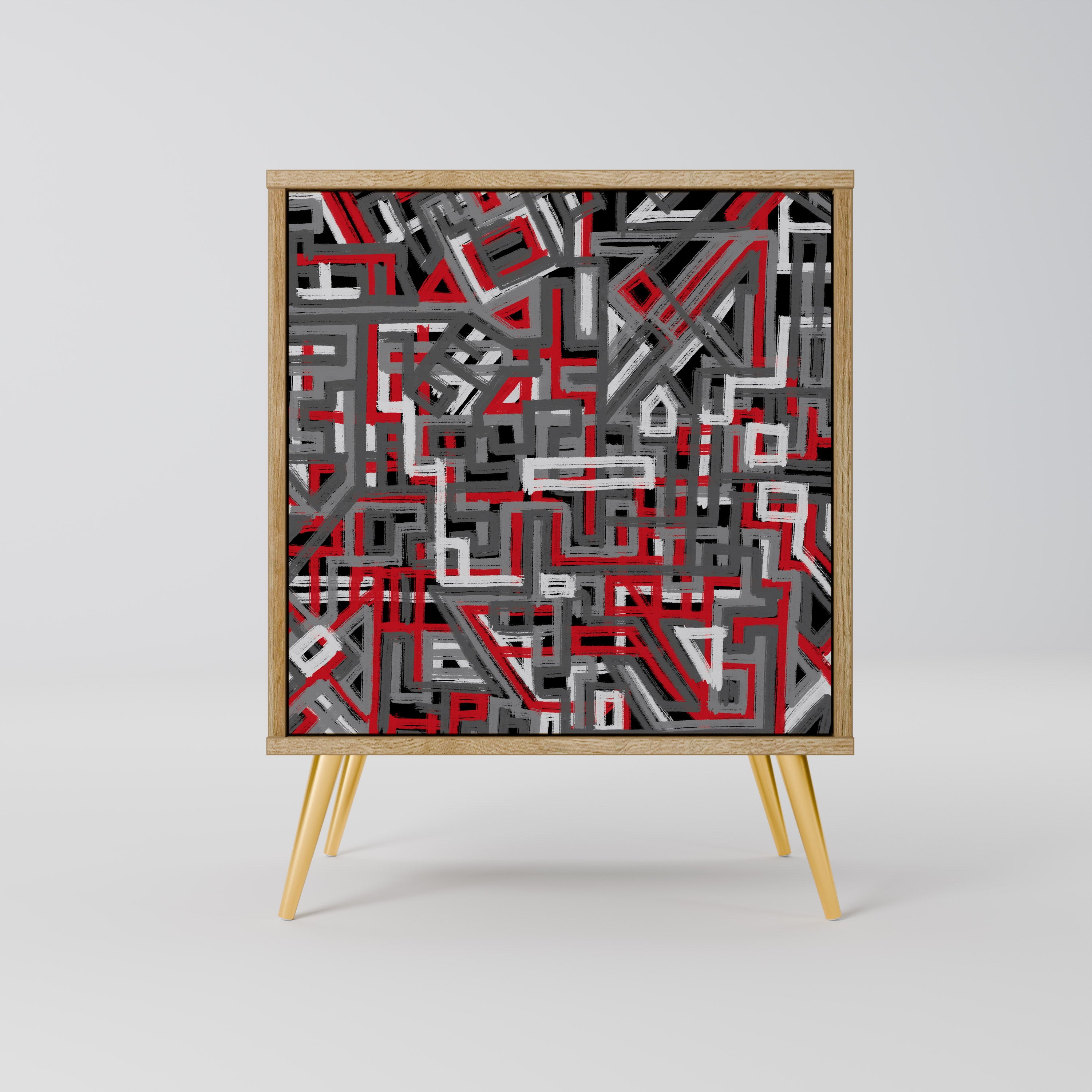 BROKEN LINES Komoda 1-drzwiowa korpus Dąb Riva