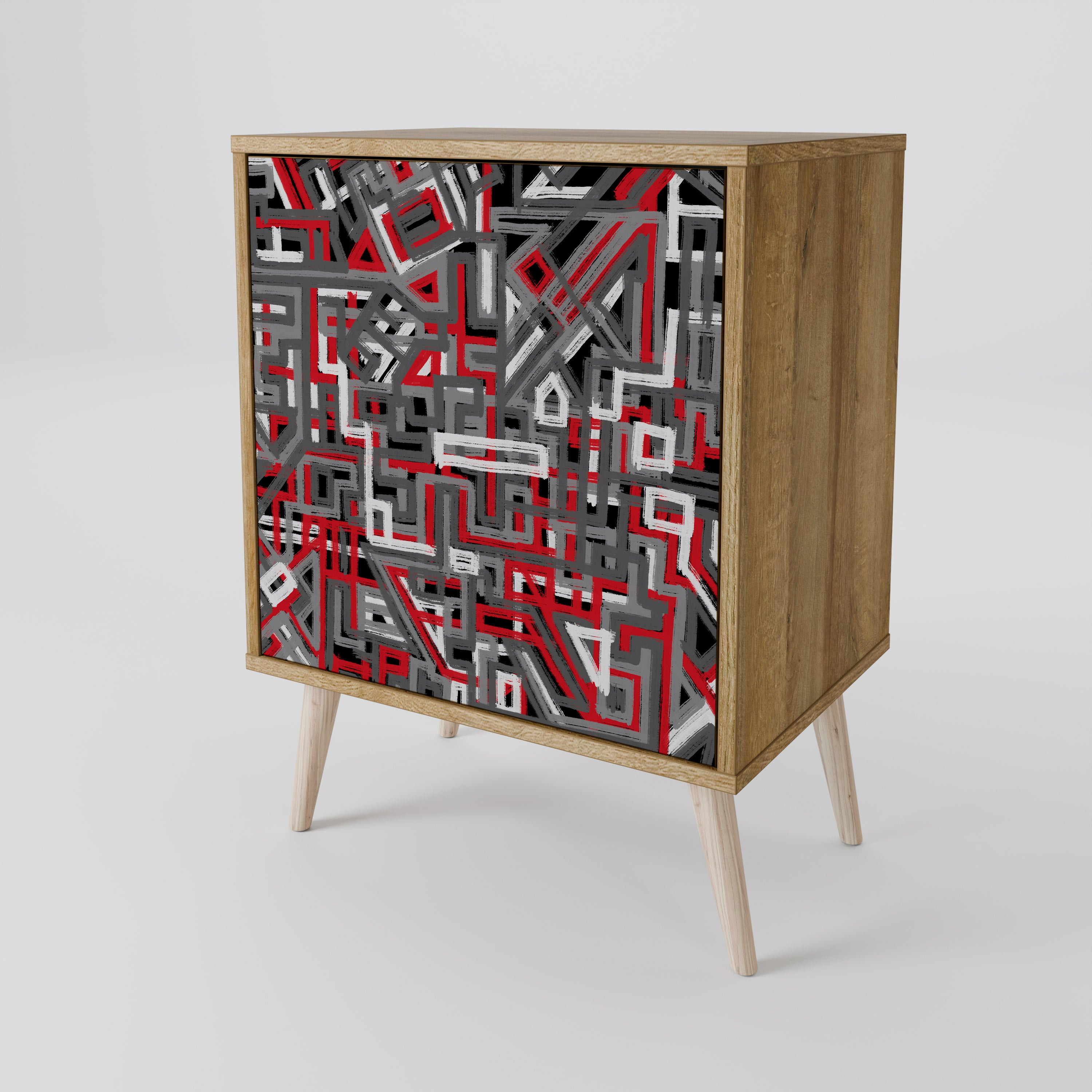 BROKEN LINES Komoda 1-drzwiowa korpus Dąb Riva