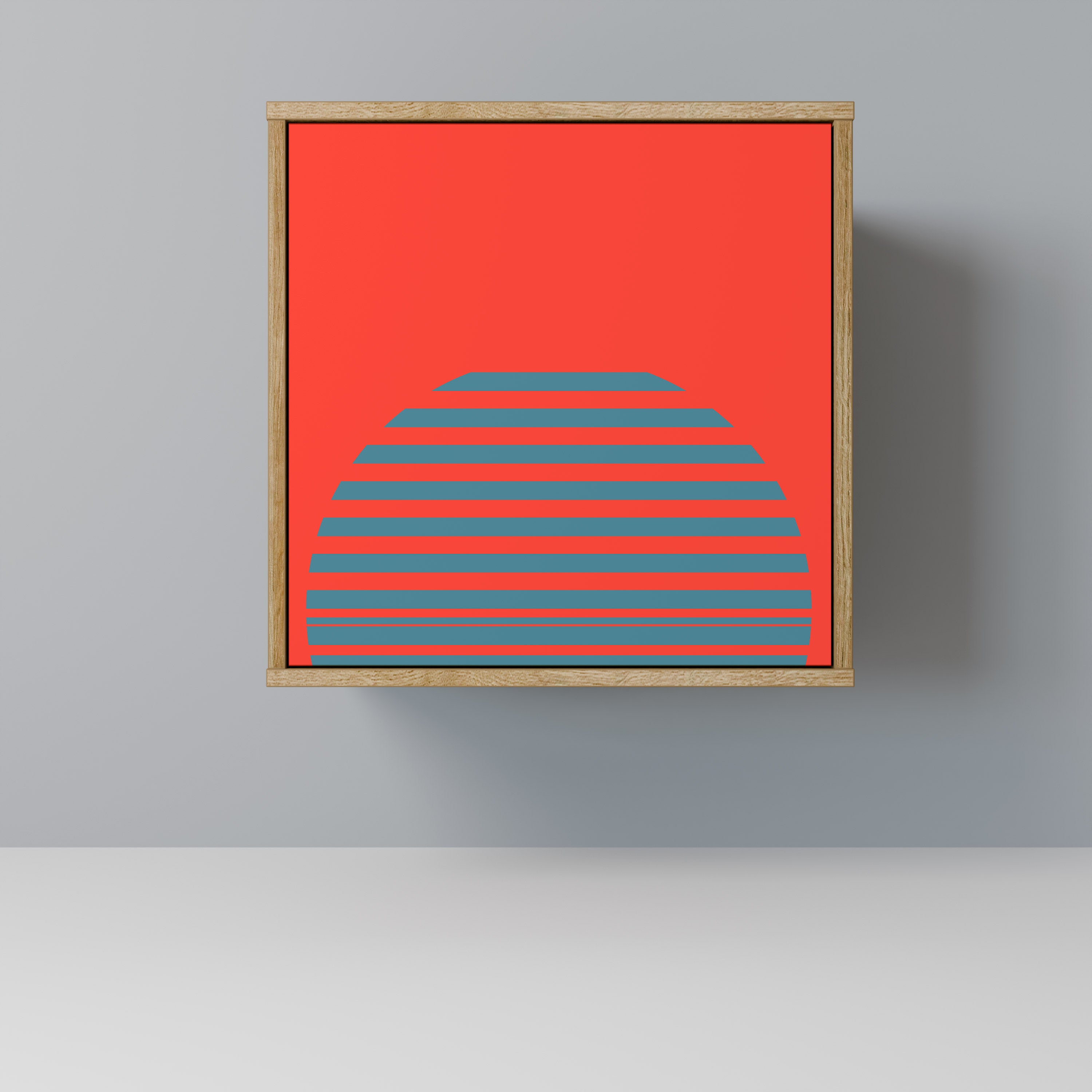 RISING GEOMETRY STARS Komoda 1-drzwiowa korpus Dąb Riva