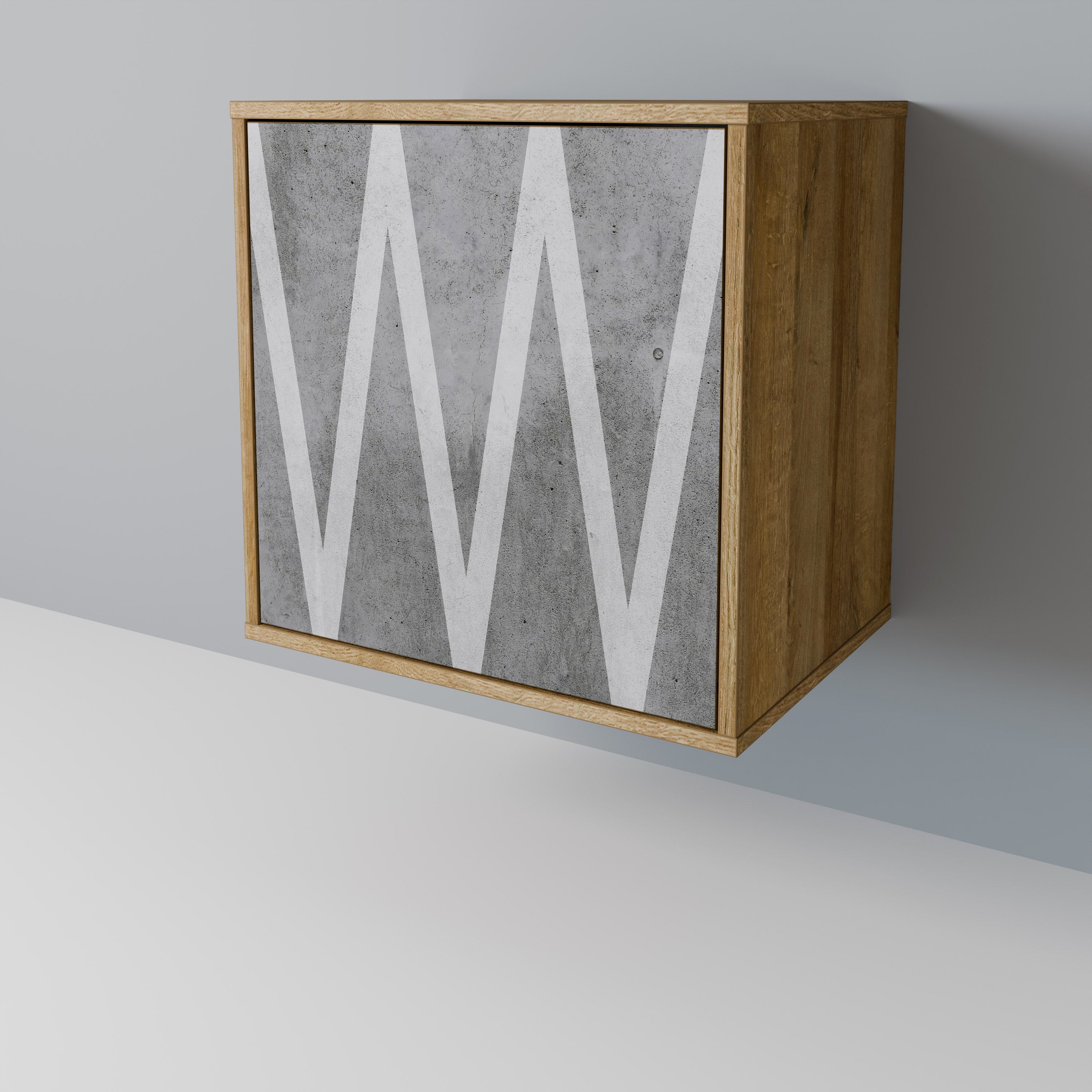 SOLID ZIG ZAG Komoda 1-drzwiowa korpus Dąb Riva