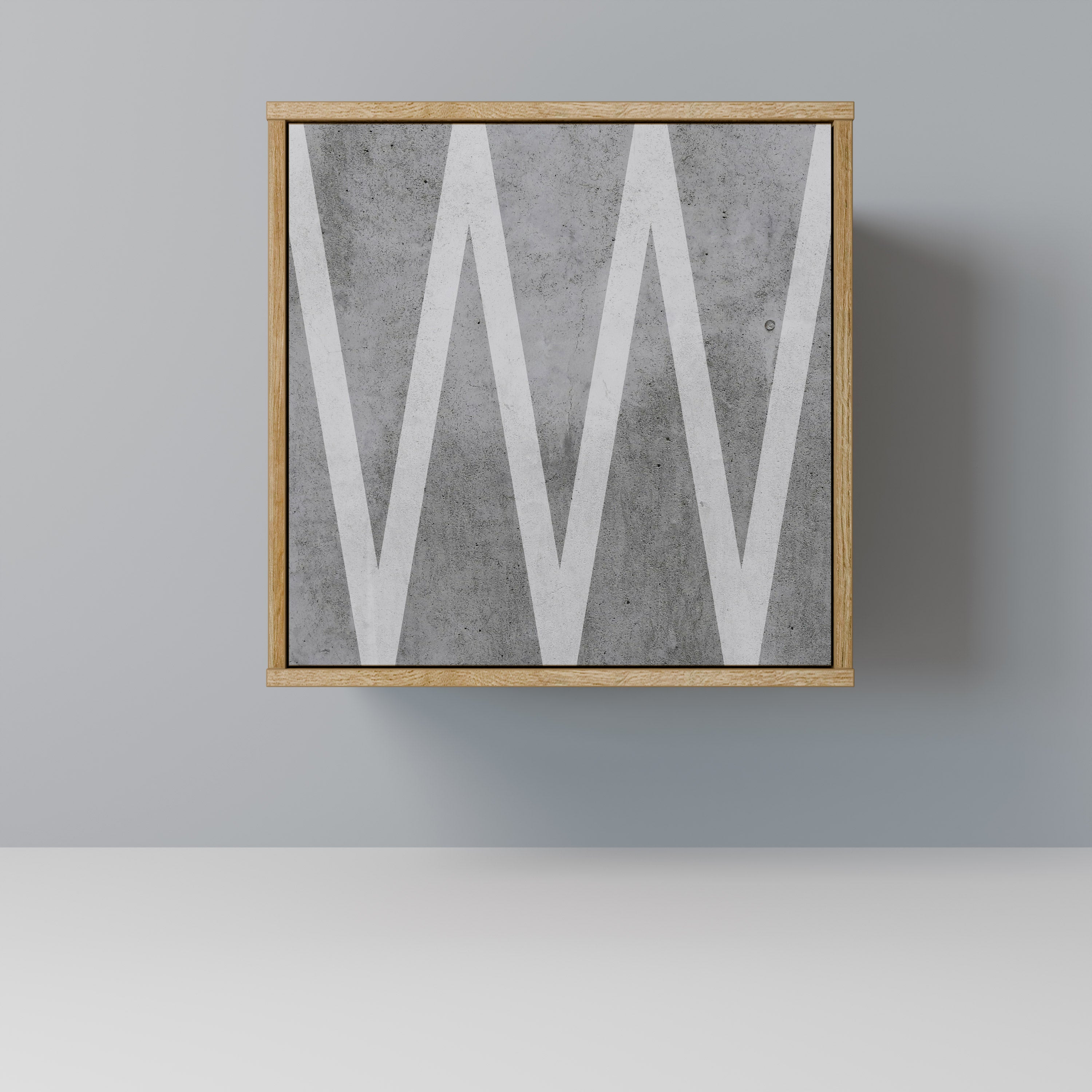 SOLID ZIG ZAG Komoda 1-drzwiowa korpus Dąb Riva