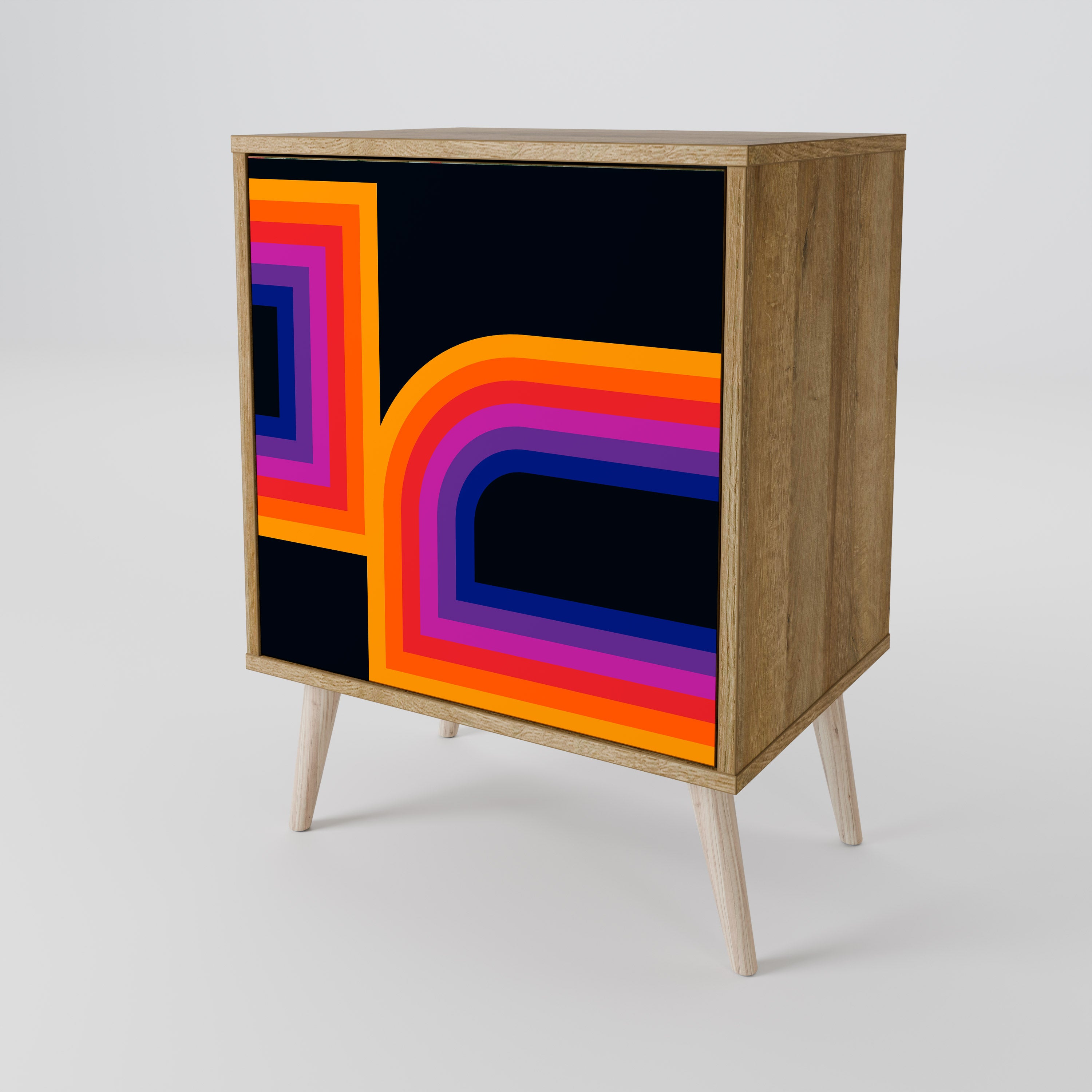 BLINDED BY THE LIGHTS Komoda 1-drzwiowa korpus Dąb Riva