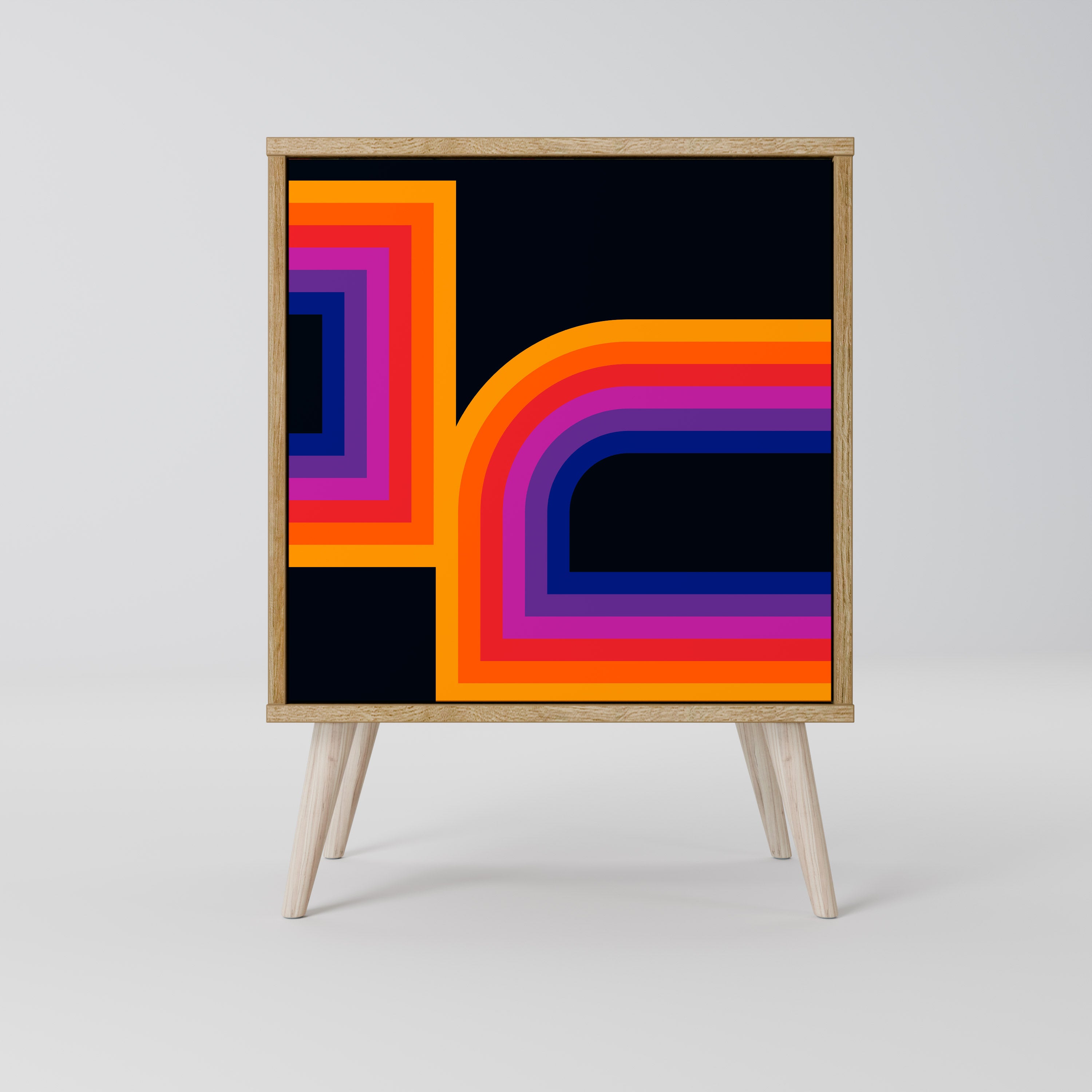 BLINDED BY THE LIGHTS Komoda 1-drzwiowa korpus Dąb Riva