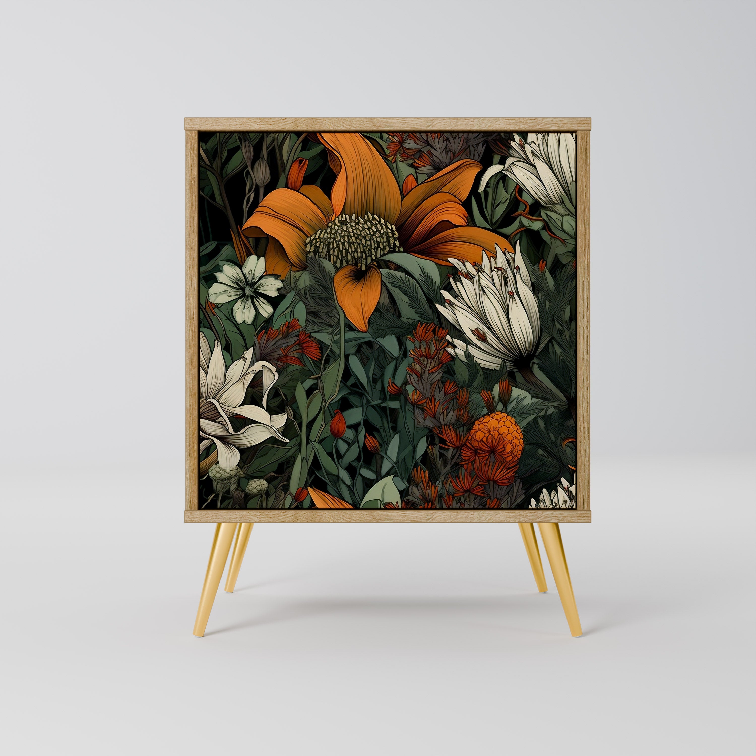 MIDNIGHT SPROUT Komoda 1-drzwiowa korpus Dąb Riva