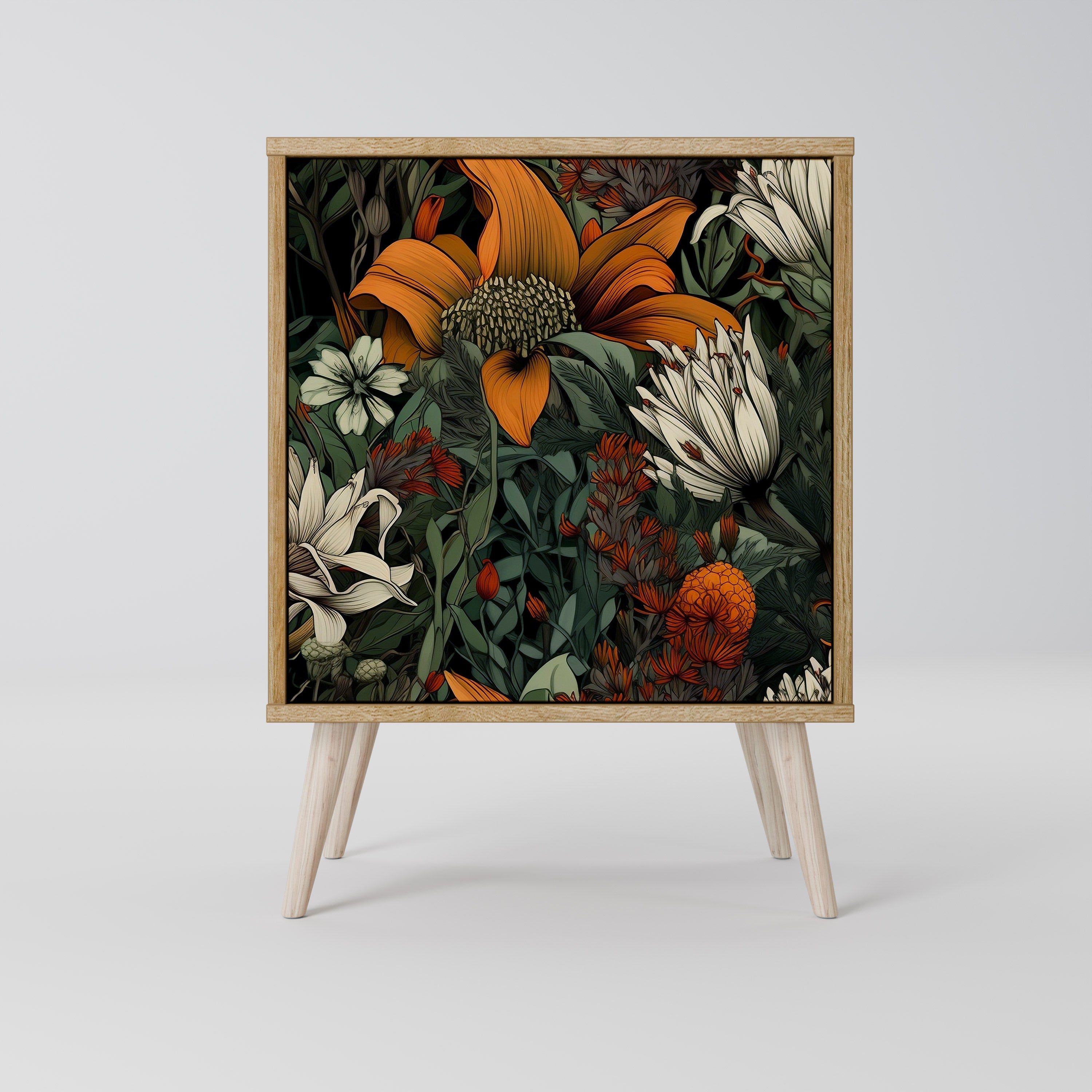 MIDNIGHT SPROUT Komoda 1-drzwiowa korpus Dąb Riva