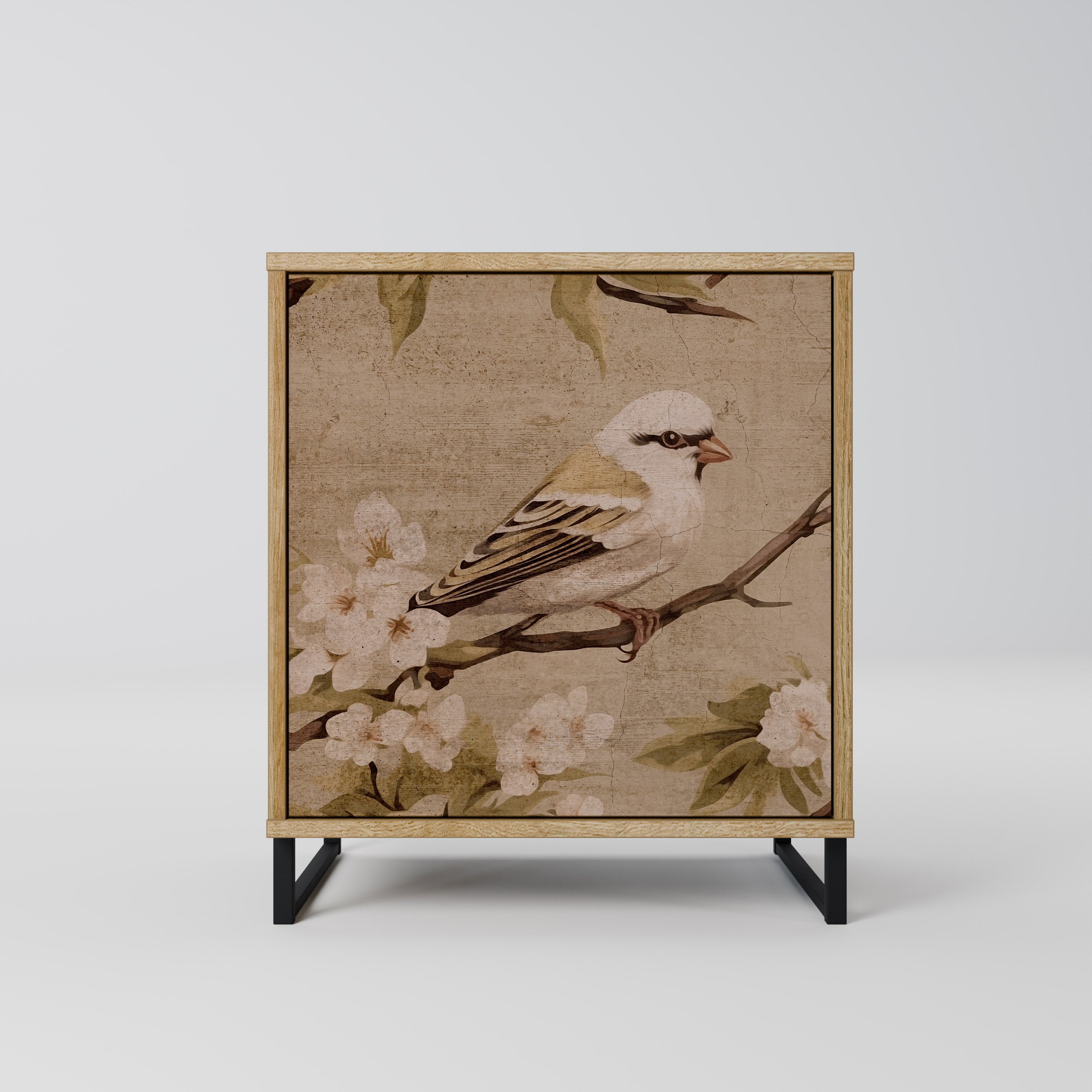 PETAL DISTINGUISH Komoda 1-drzwiowa korpus Dąb Riva