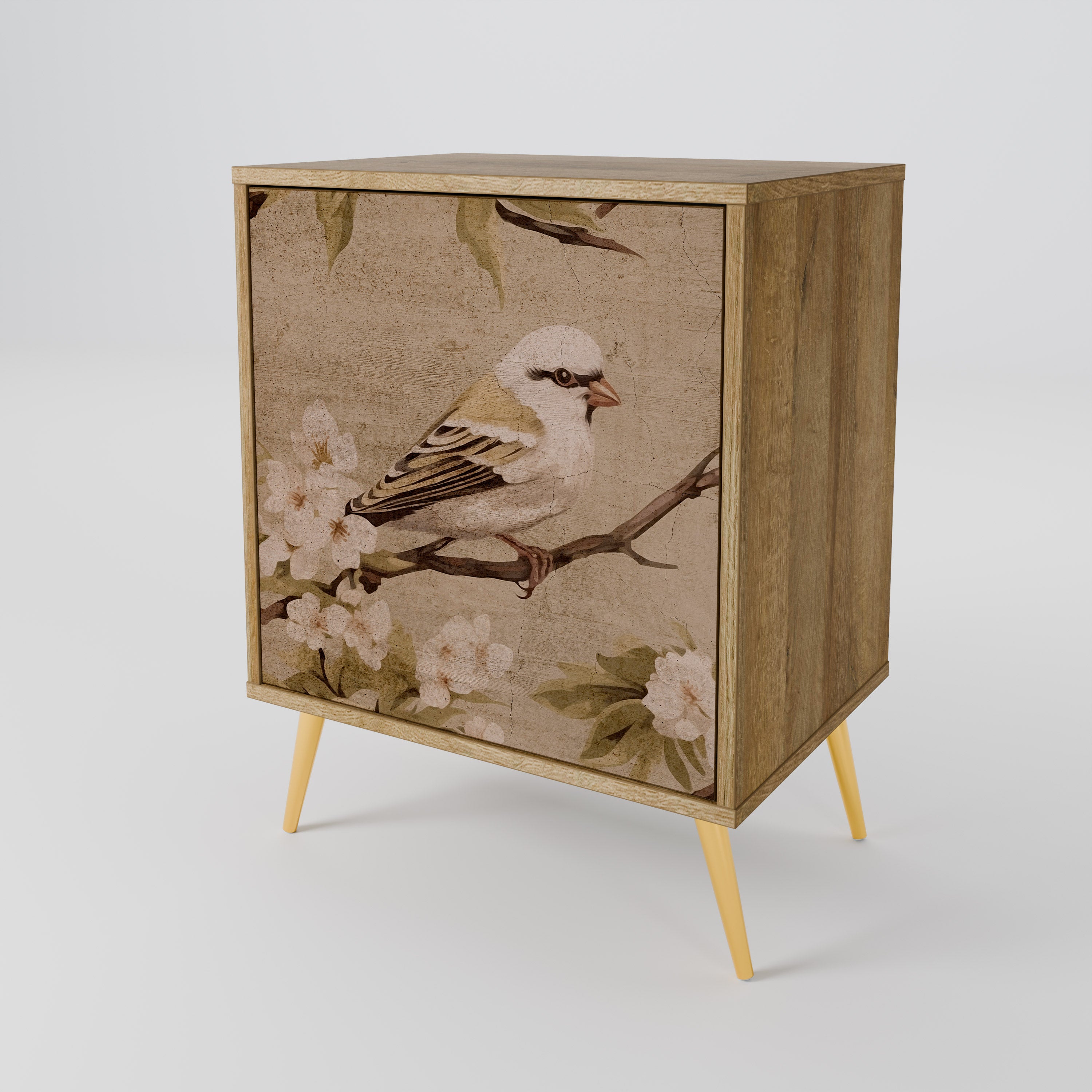 PETAL DISTINGUISH Komoda 1-drzwiowa korpus Dąb Riva