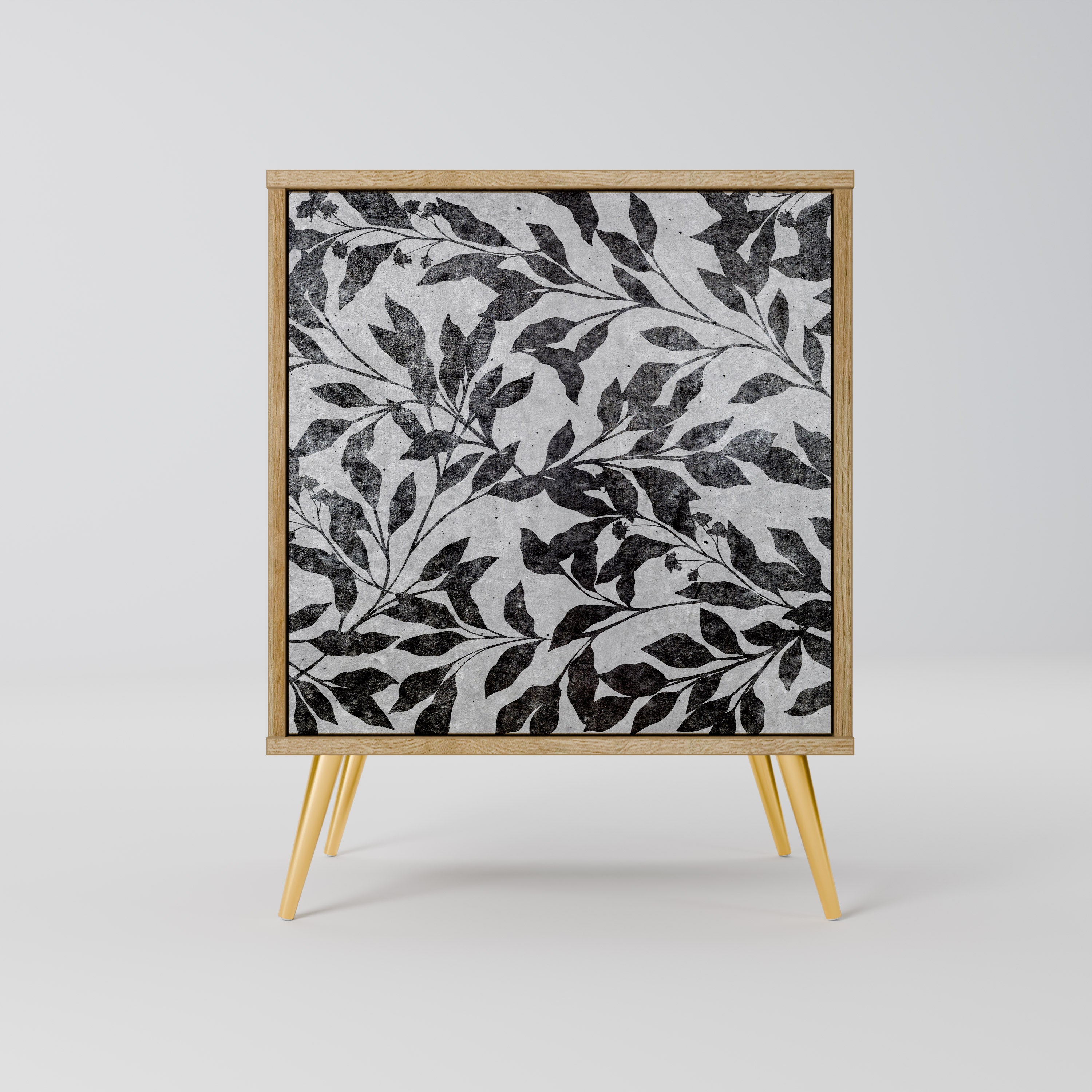 CHARCOAL SPROUT Komoda 1-drzwiowa korpus Dąb Riva