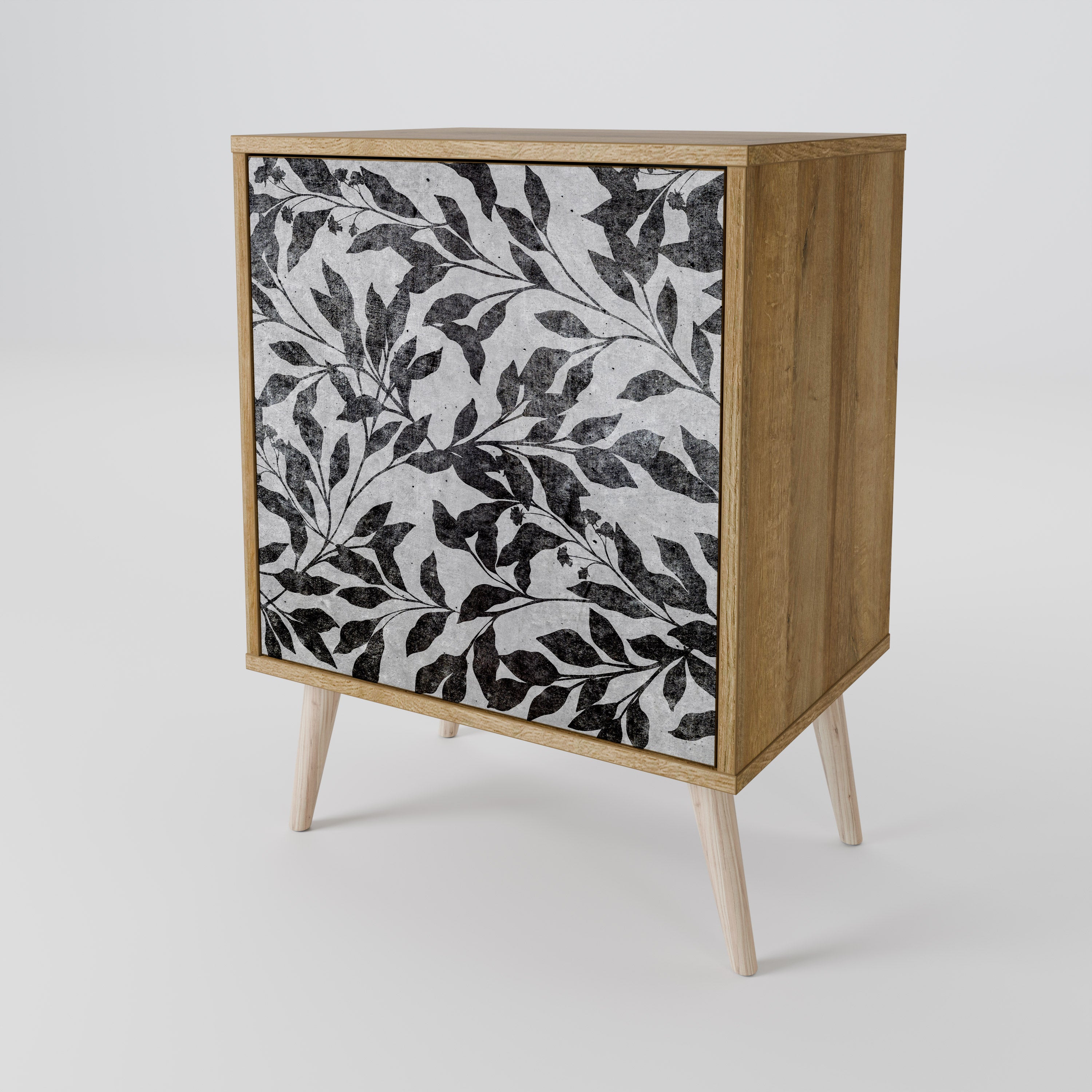CHARCOAL SPROUT Komoda 1-drzwiowa korpus Dąb Riva