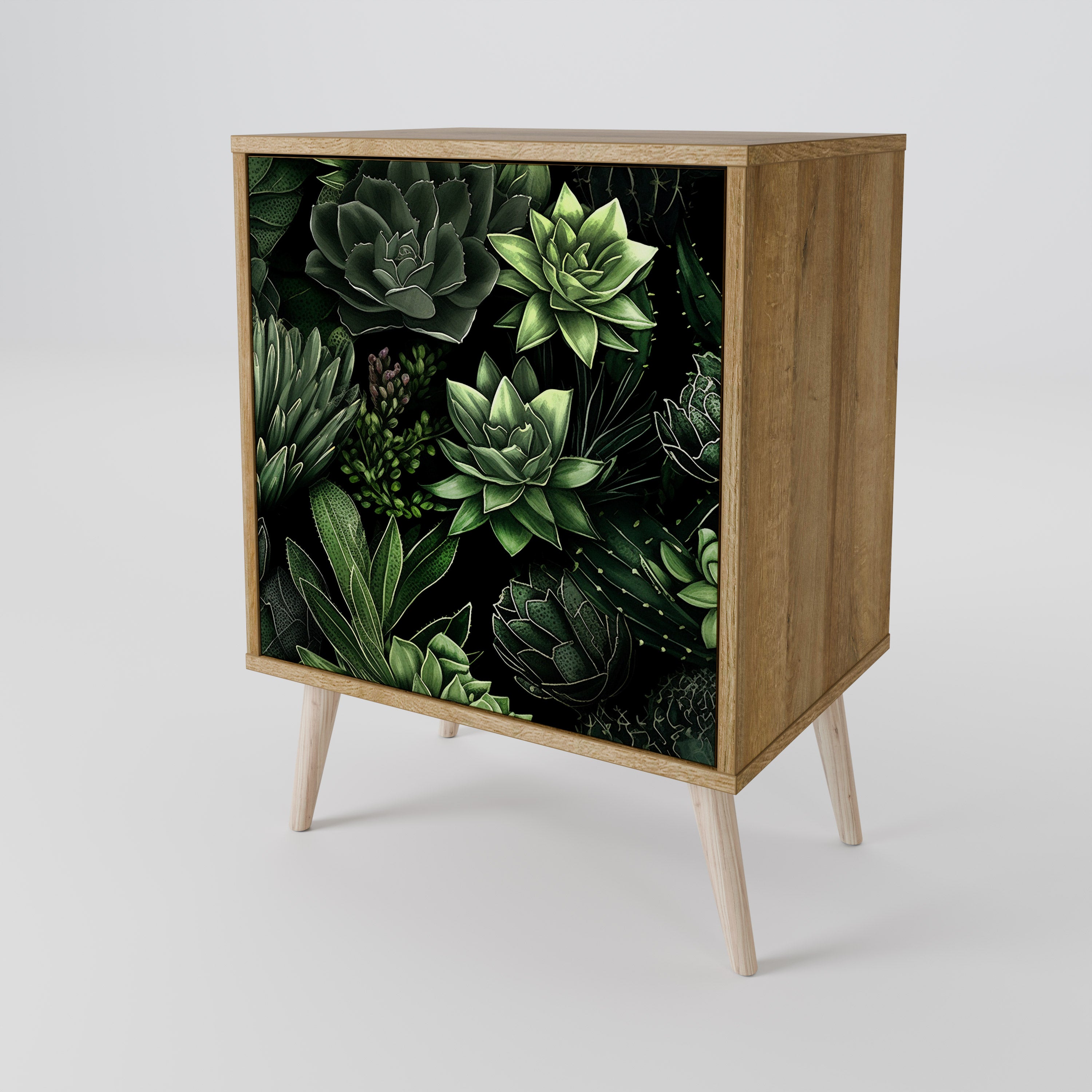 SUCCULENT JUNGLE Komoda 1-drzwiowa korpus Dąb Riva