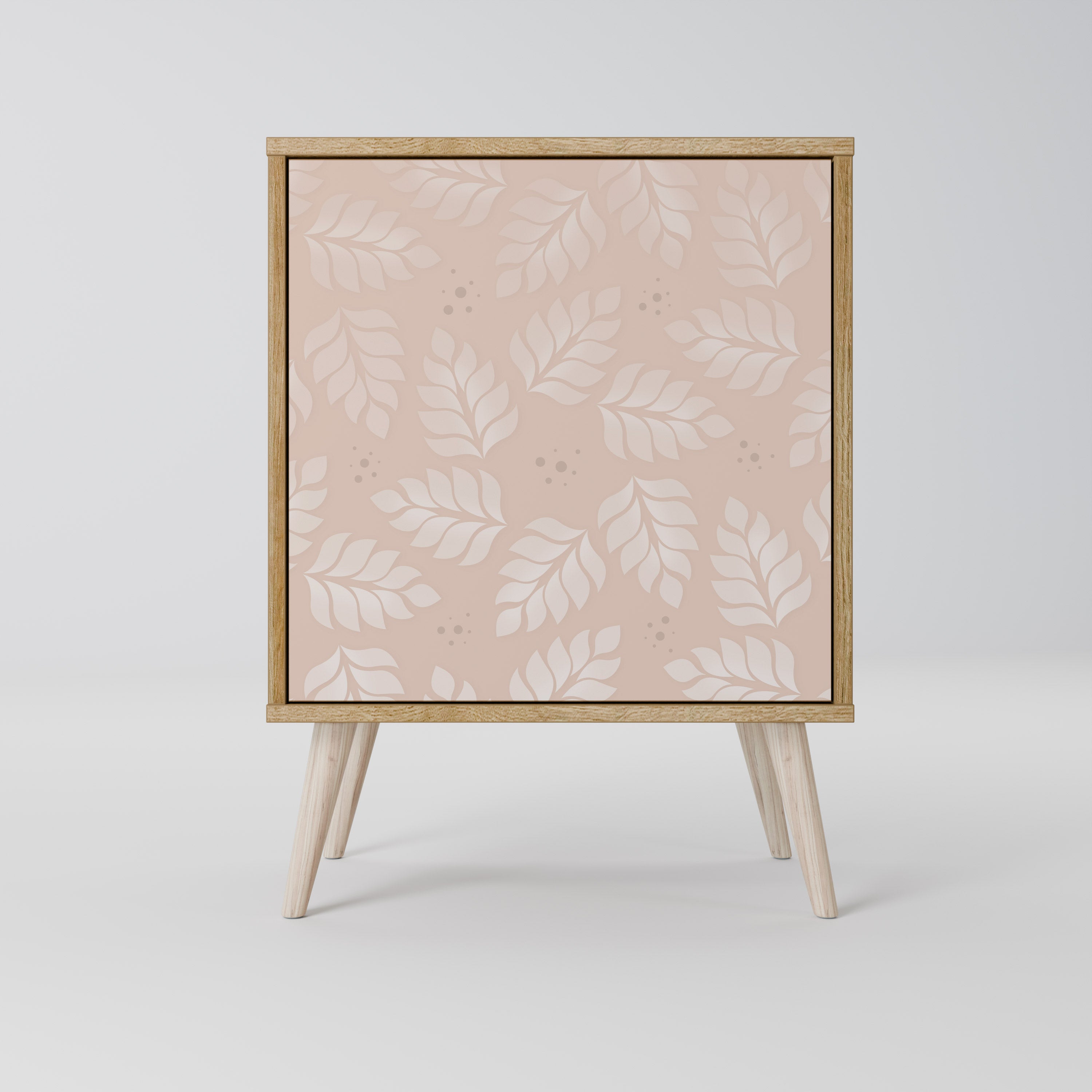 LEAVES ON BEIGE Komoda 1-drzwiowa korpus Dąb Riva