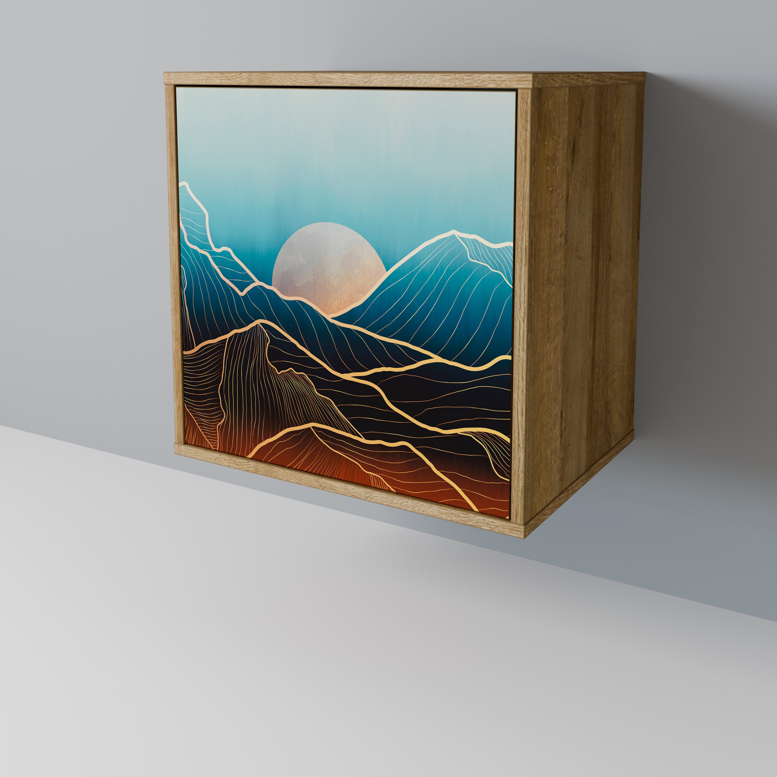 LUNAR SECRETS Komoda 1-drzwiowa korpus Dąb Riva