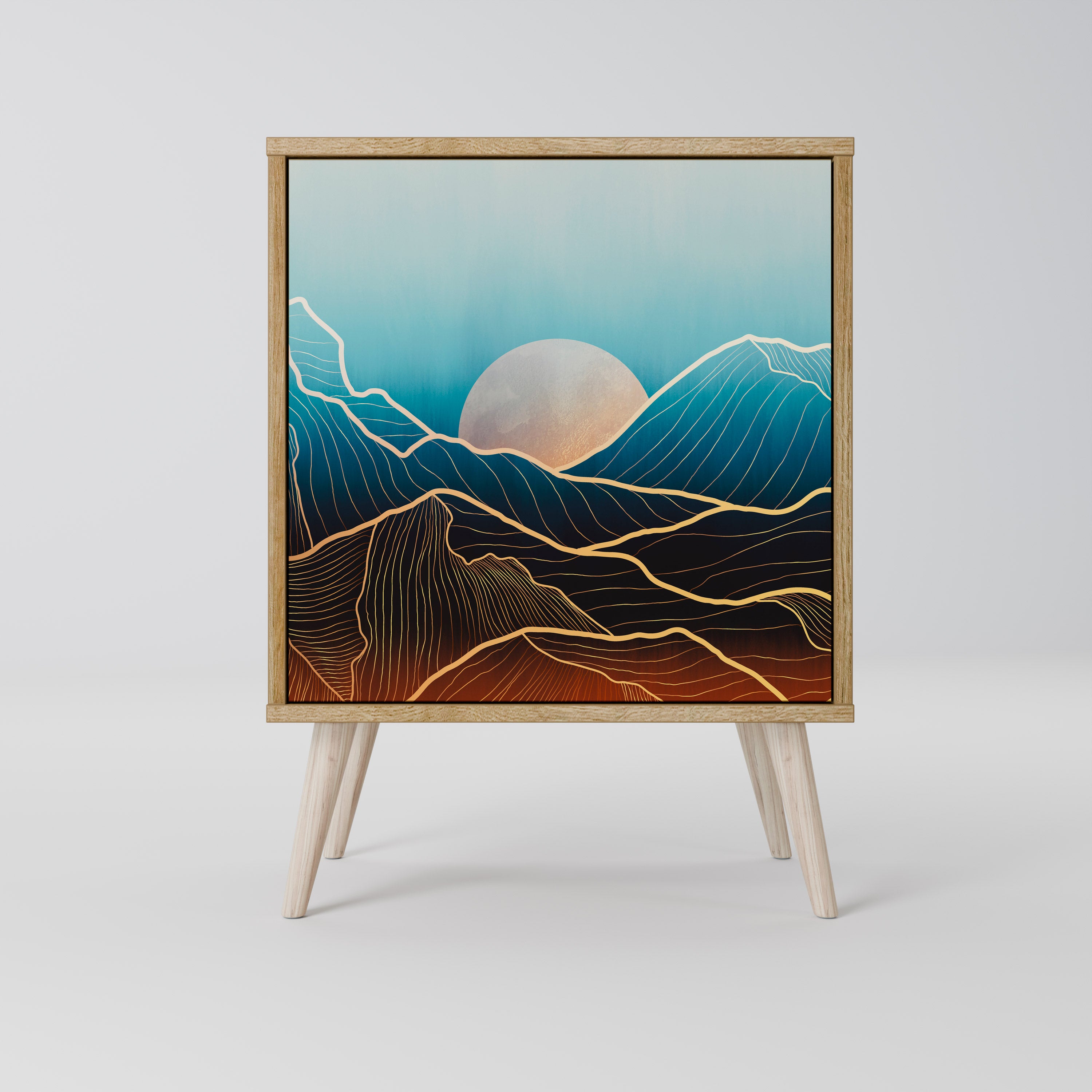 LUNAR SECRETS Komoda 1-drzwiowa korpus Dąb Riva