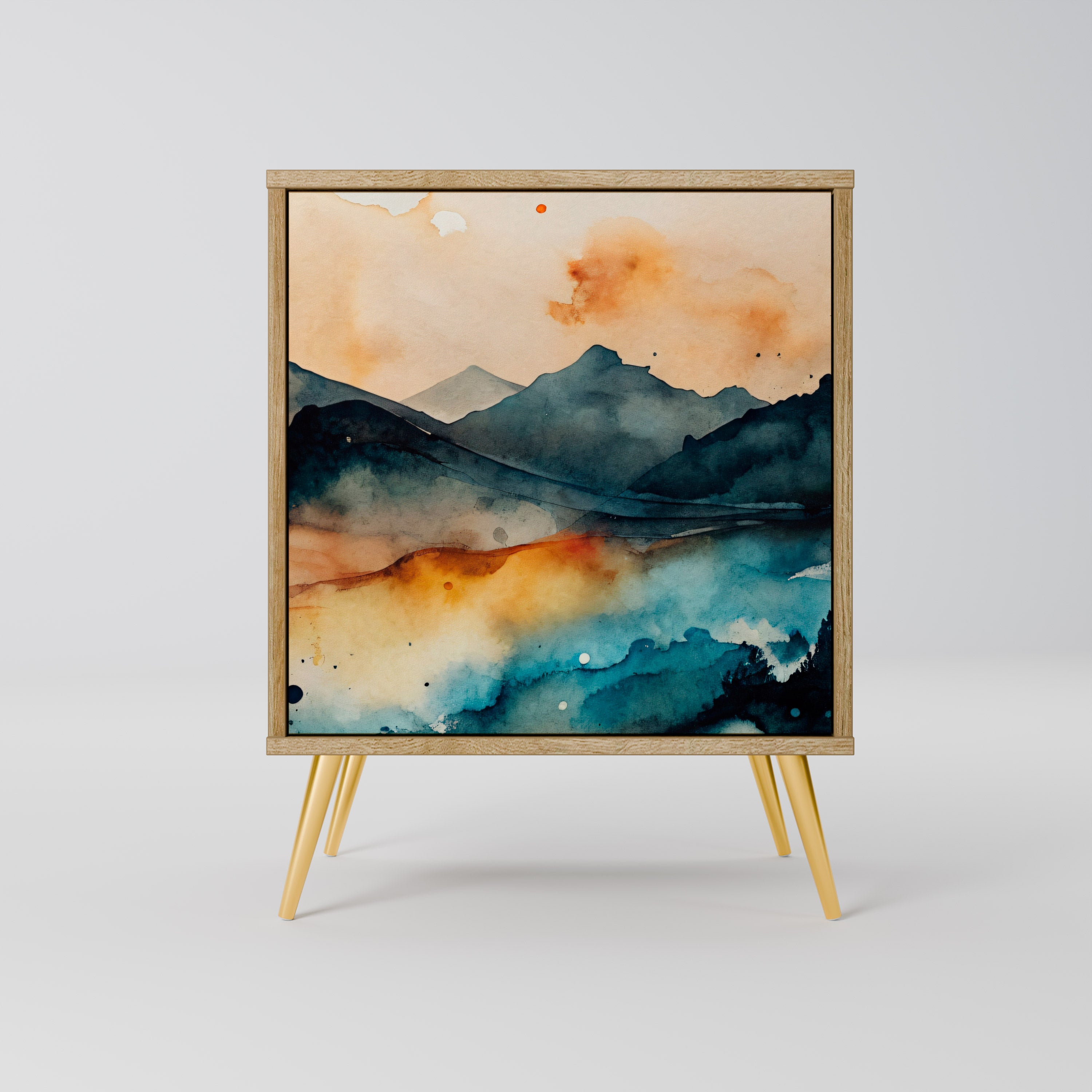 OMINOUS MOUNTAINS Komoda 1-drzwiowa korpus Dąb Riva