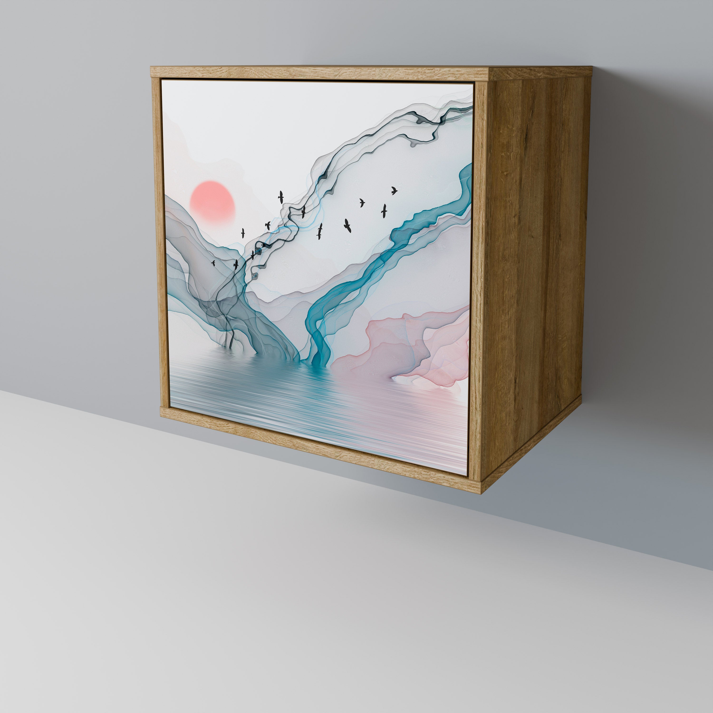 VELVET CROSSING Komoda 1-drzwiowa korpus Dąb Riva