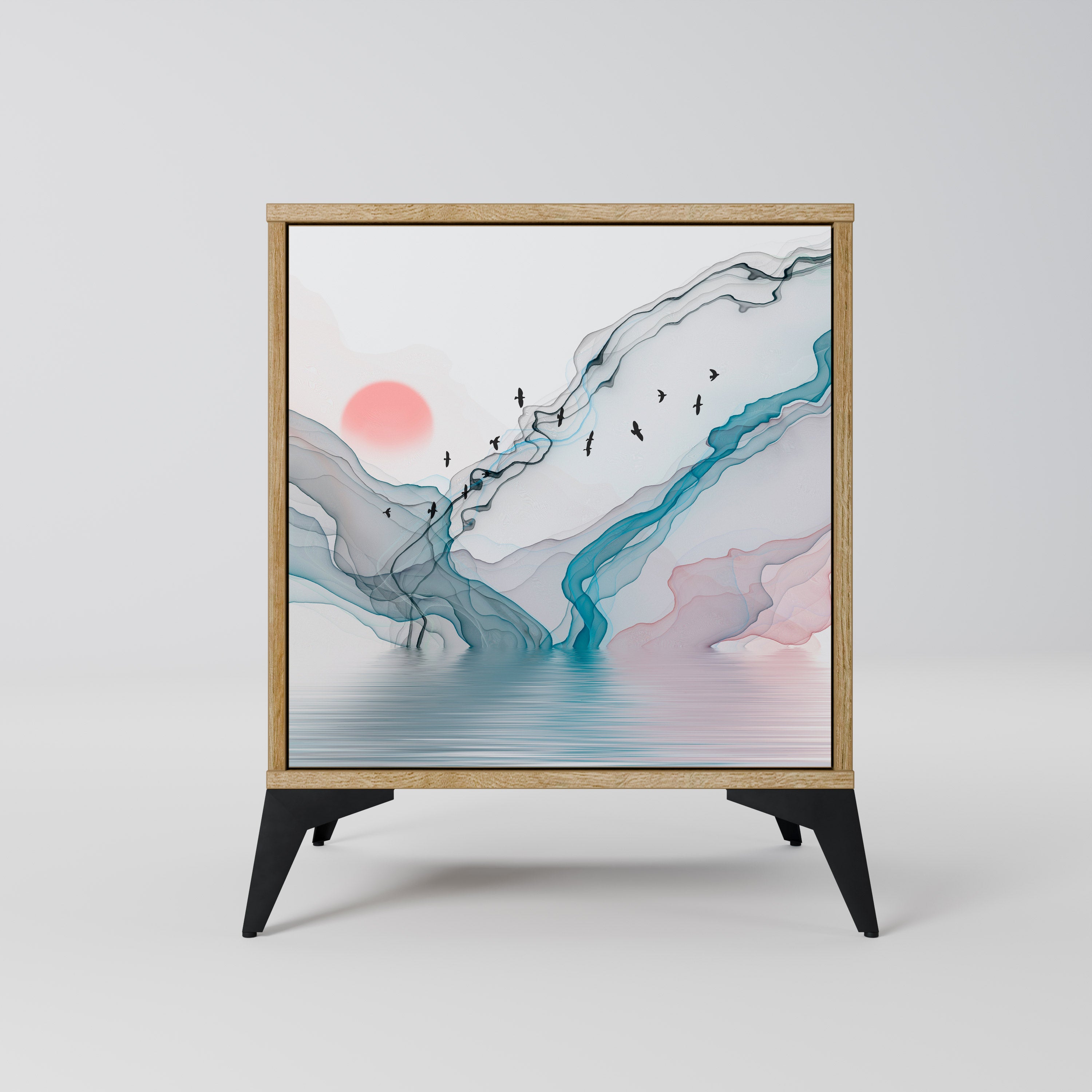 VELVET CROSSING Komoda 1-drzwiowa korpus Dąb Riva