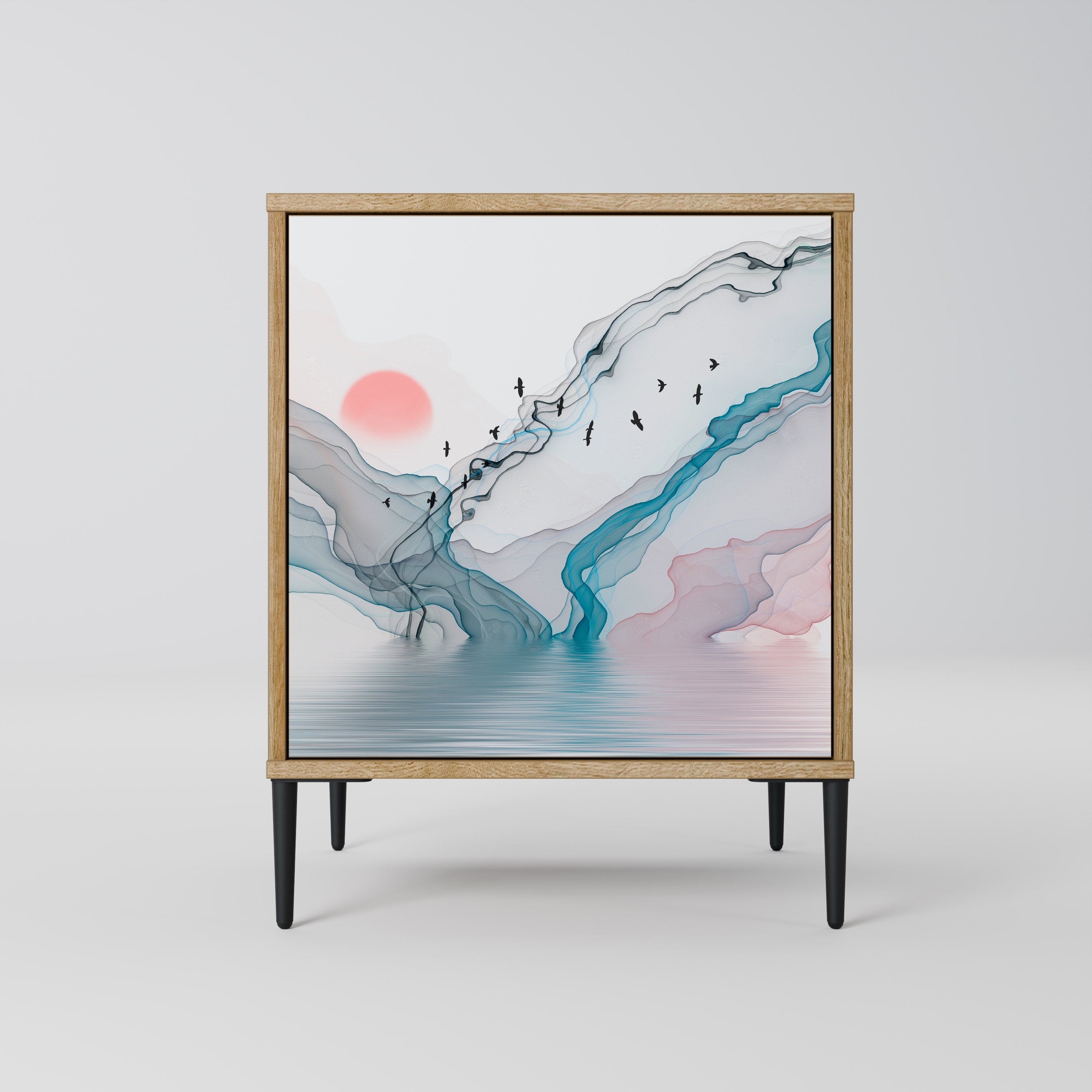 VELVET CROSSING Komoda 1-drzwiowa korpus Dąb Riva