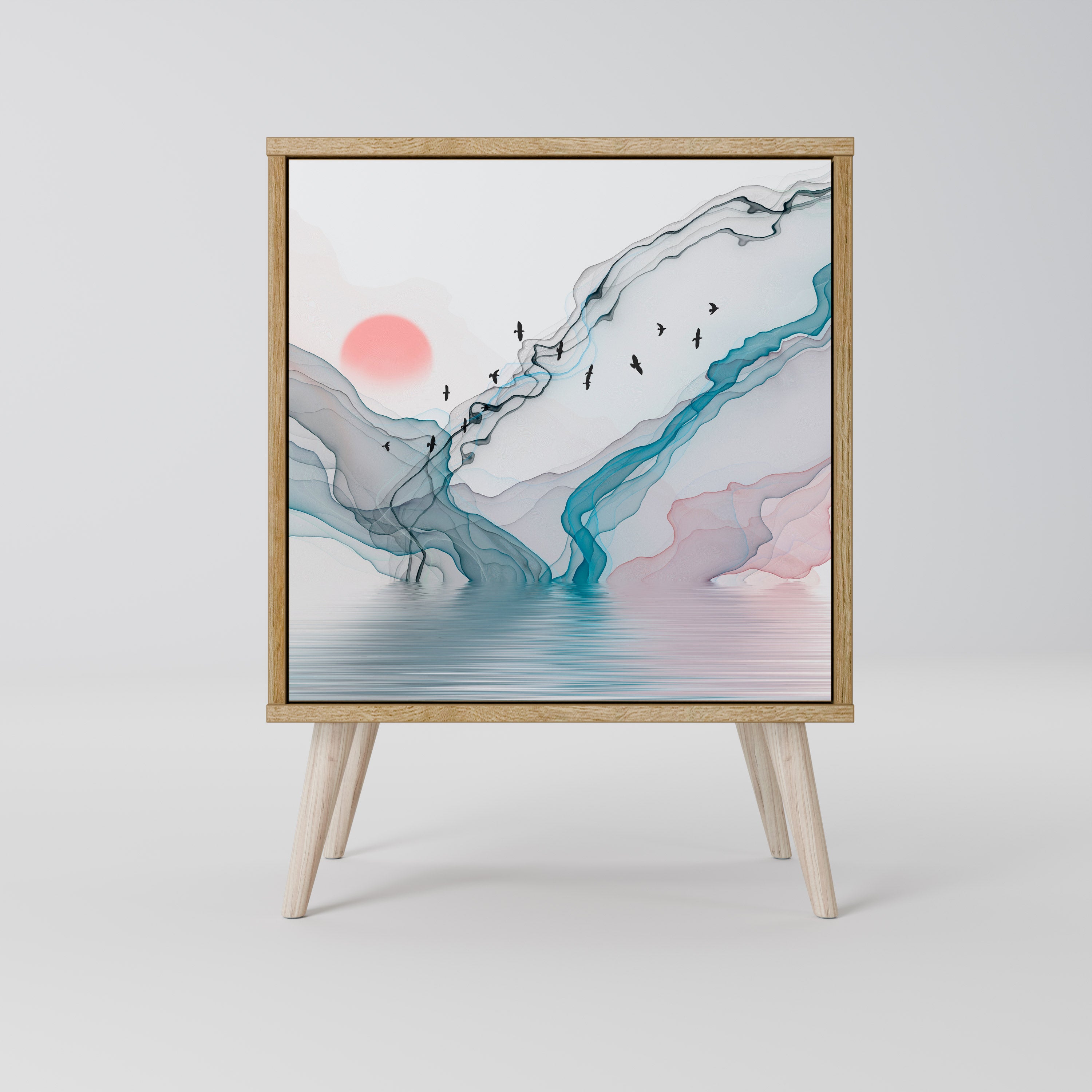 VELVET CROSSING Komoda 1-drzwiowa korpus Dąb Riva