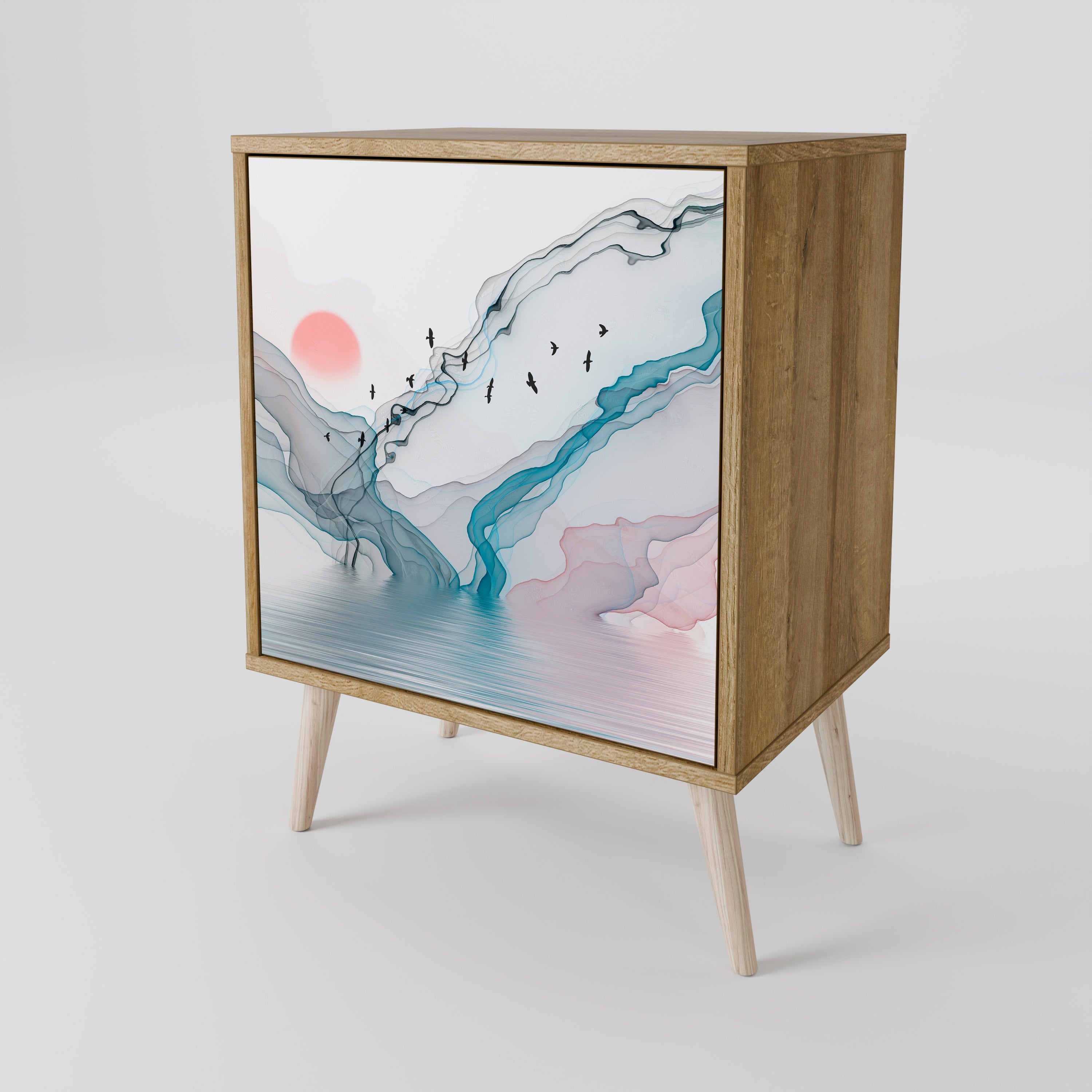 VELVET CROSSING Komoda 1-drzwiowa korpus Dąb Riva