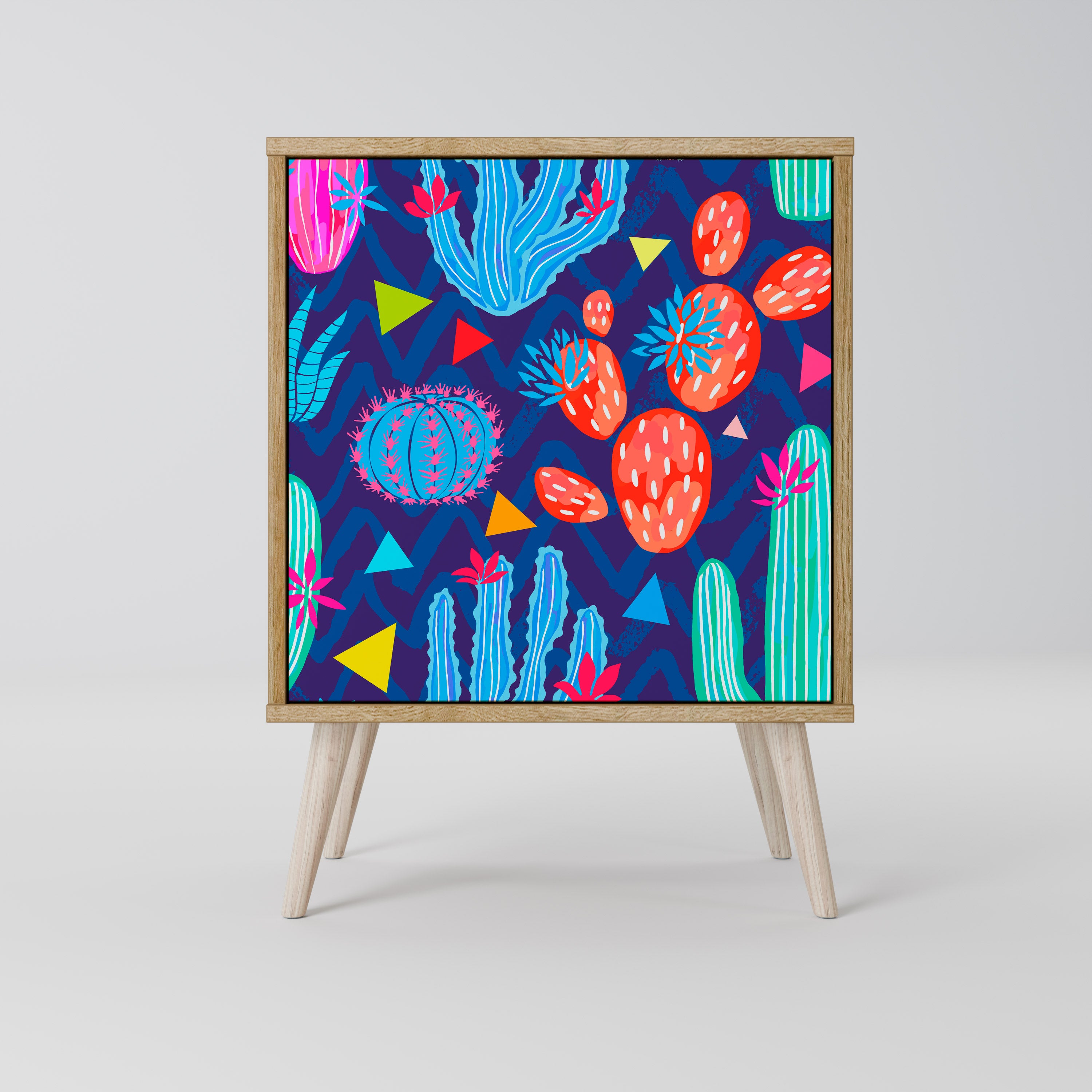 CACTUS VIBES Komoda 1-drzwiowa korpus Dąb Riva