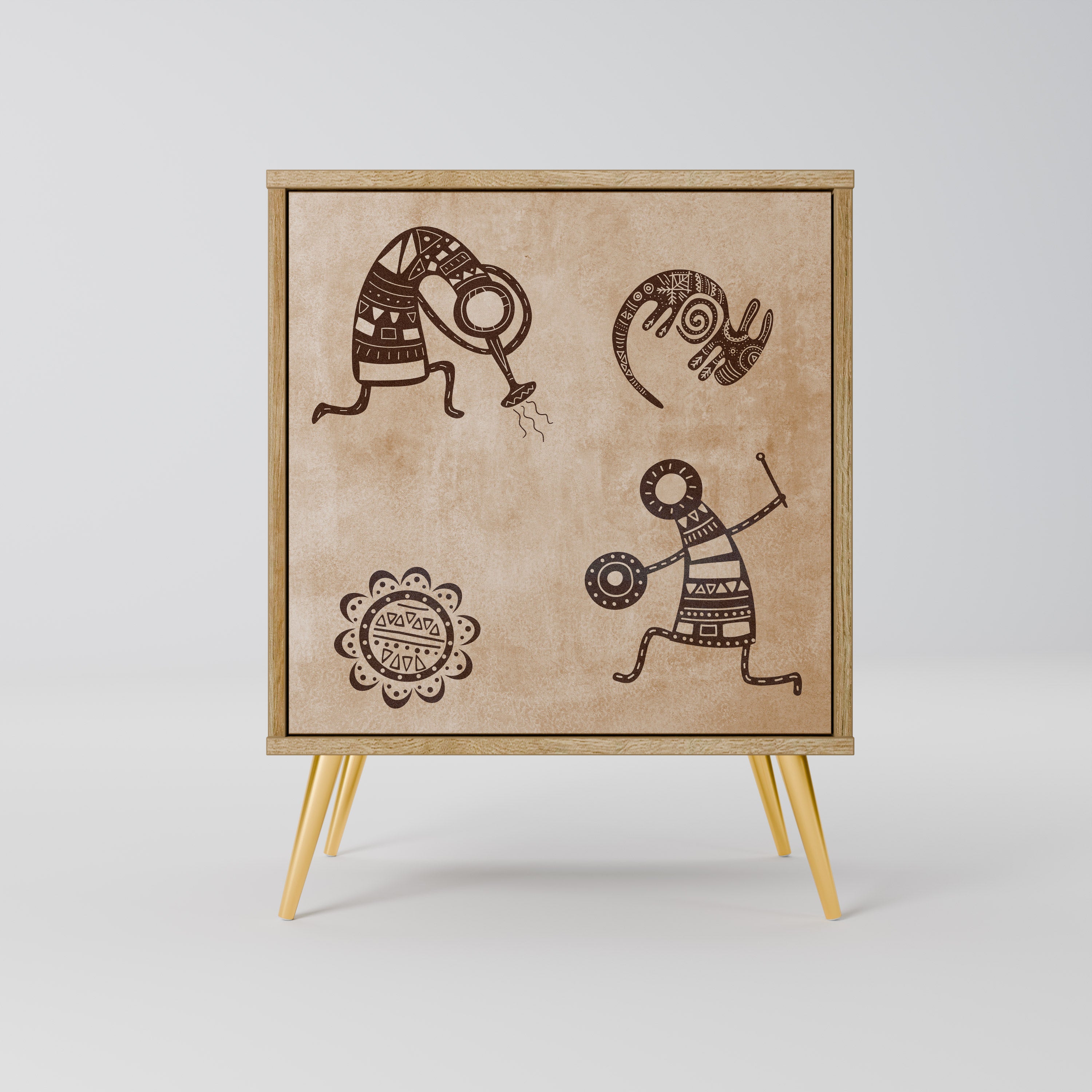 AFRICAN STYLE Komoda 1-drzwiowa korpus Dąb Riva