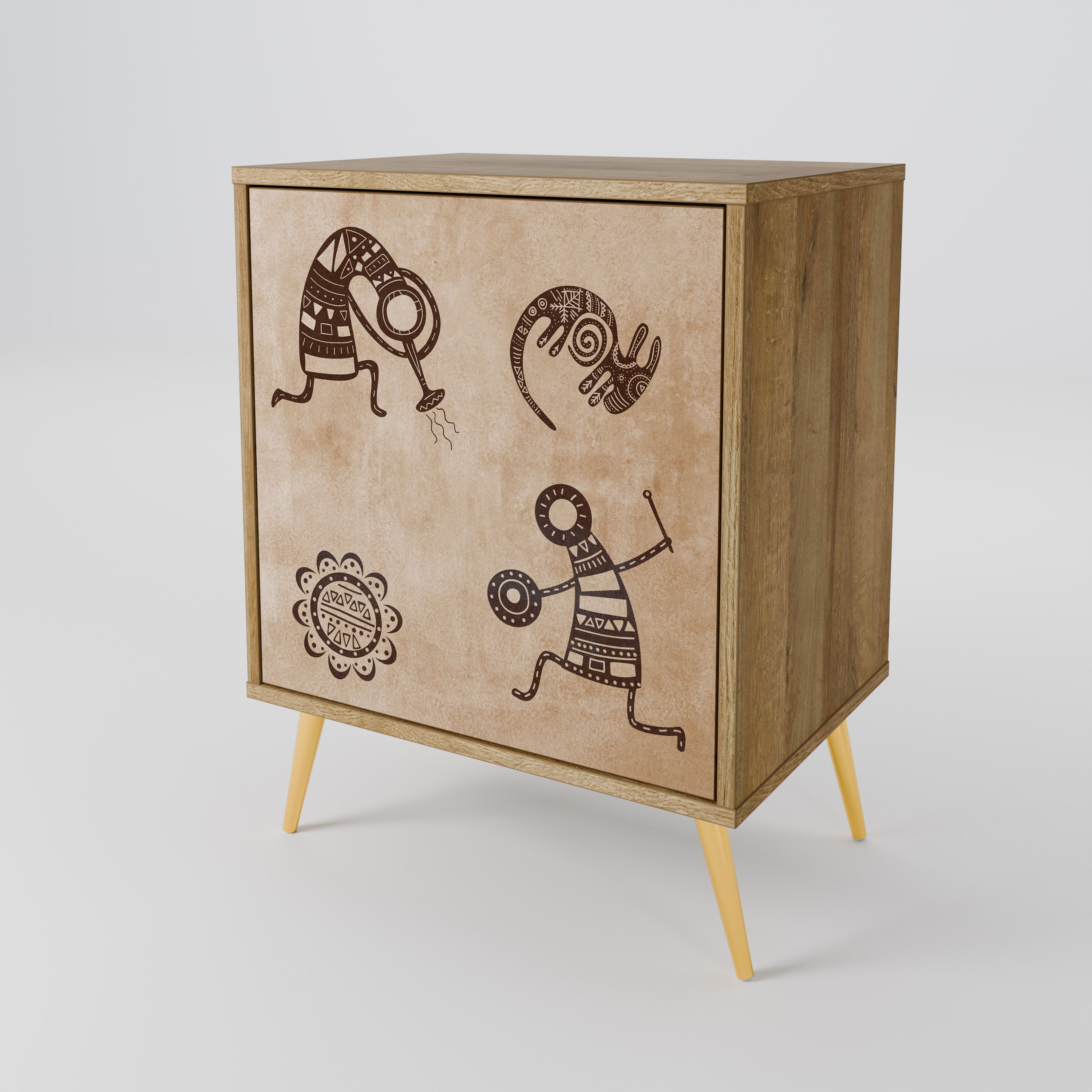 AFRICAN STYLE Komoda 1-drzwiowa korpus Dąb Riva