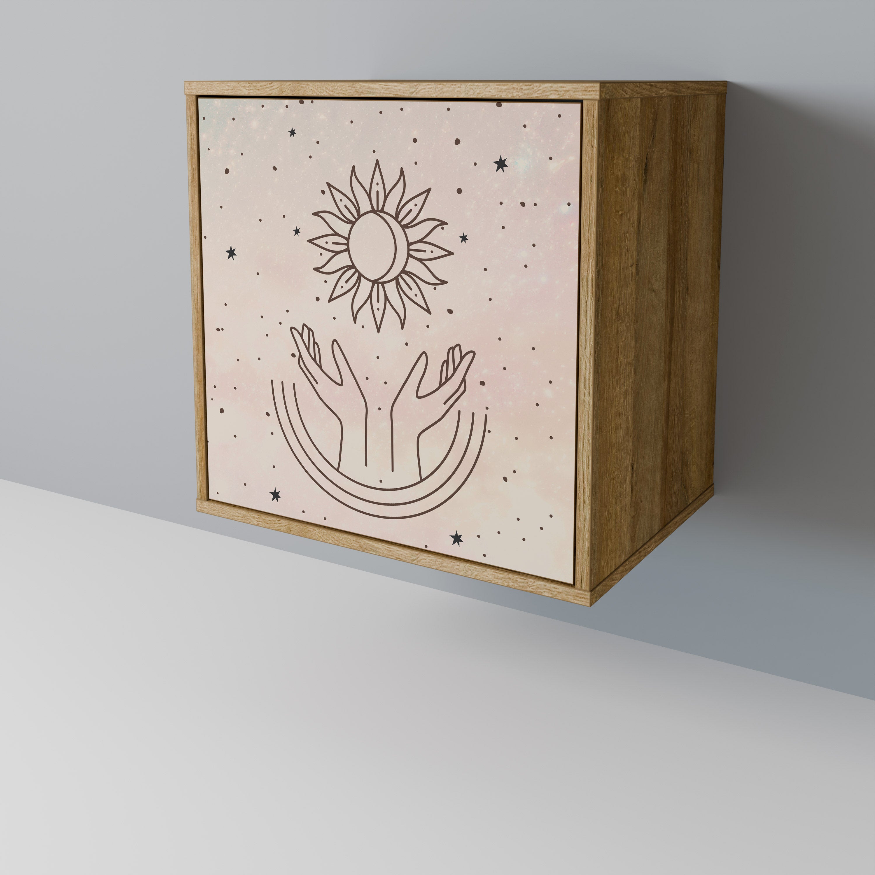 DELICATE BEAUTY Komoda 1-drzwiowa korpus Dąb Riva