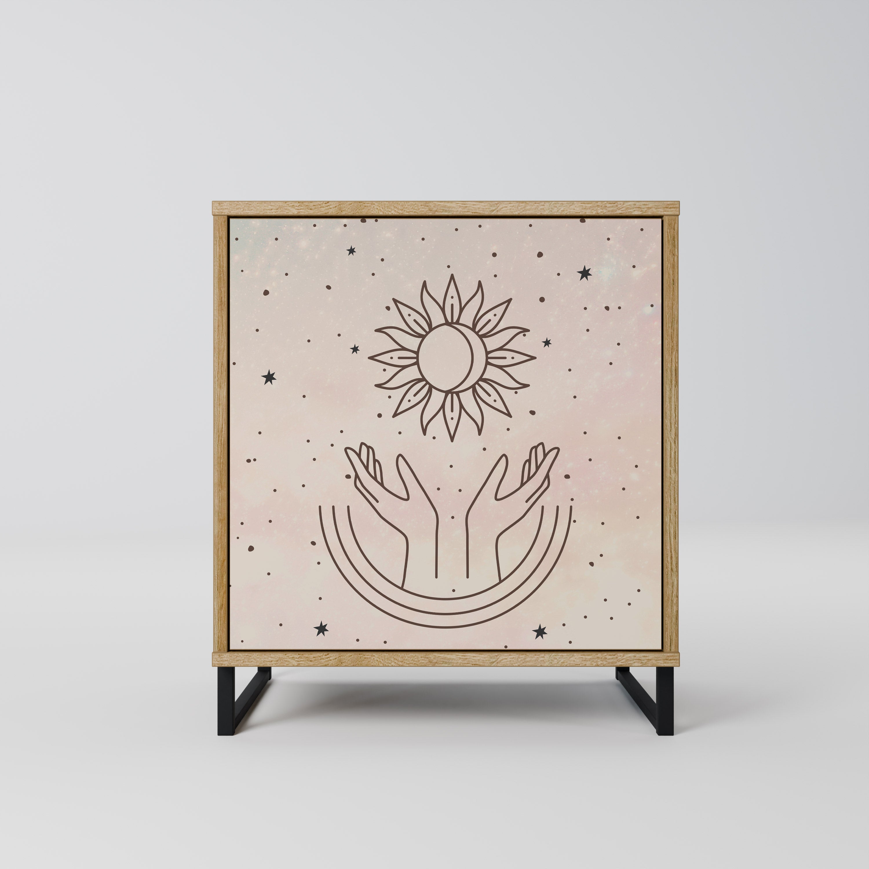 DELICATE BEAUTY Komoda 1-drzwiowa korpus Dąb Riva